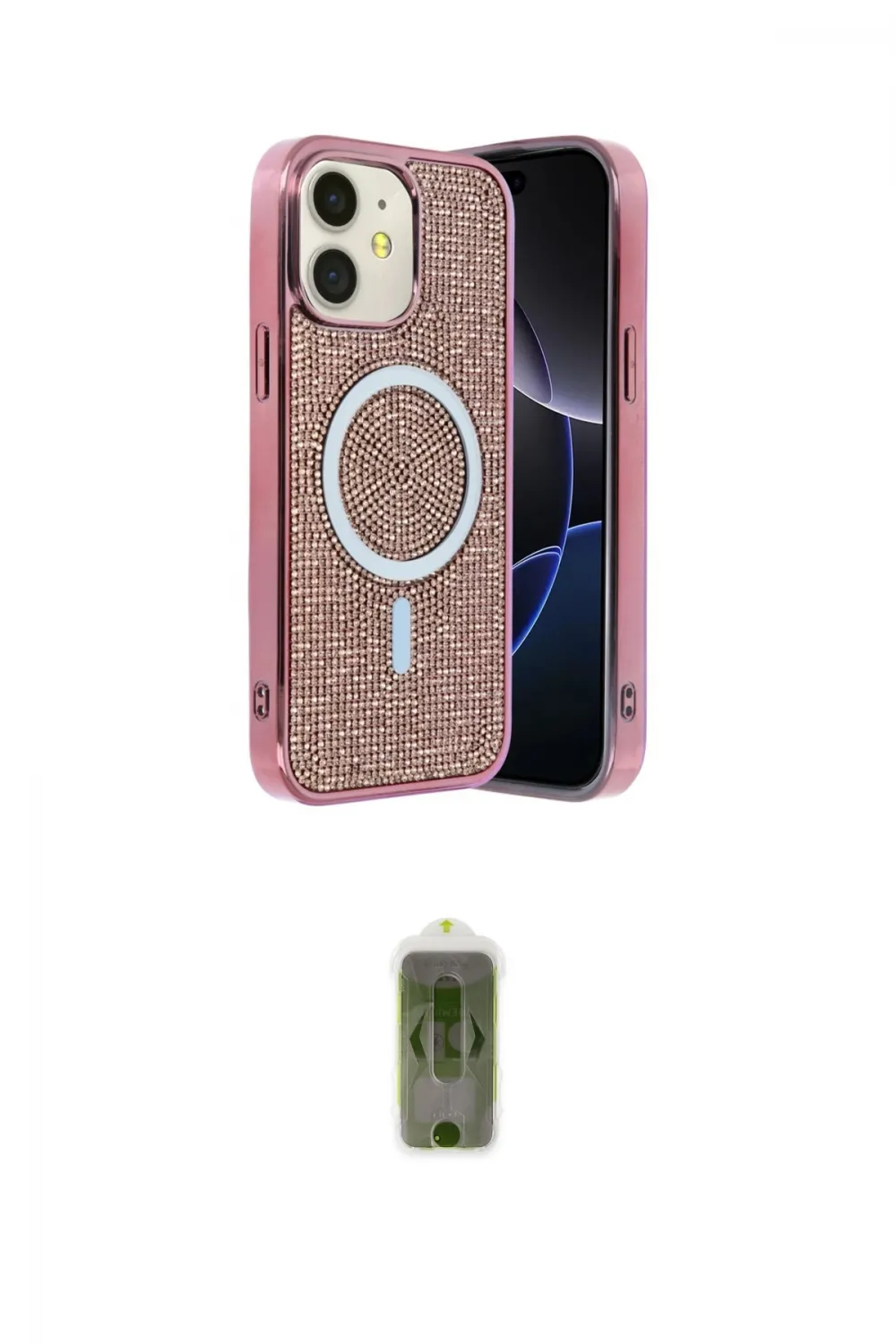 ieg™ iPhone 11 Kılıf Eksen Çizgi - Siyah Joko Magic 5D Hayalet Cam