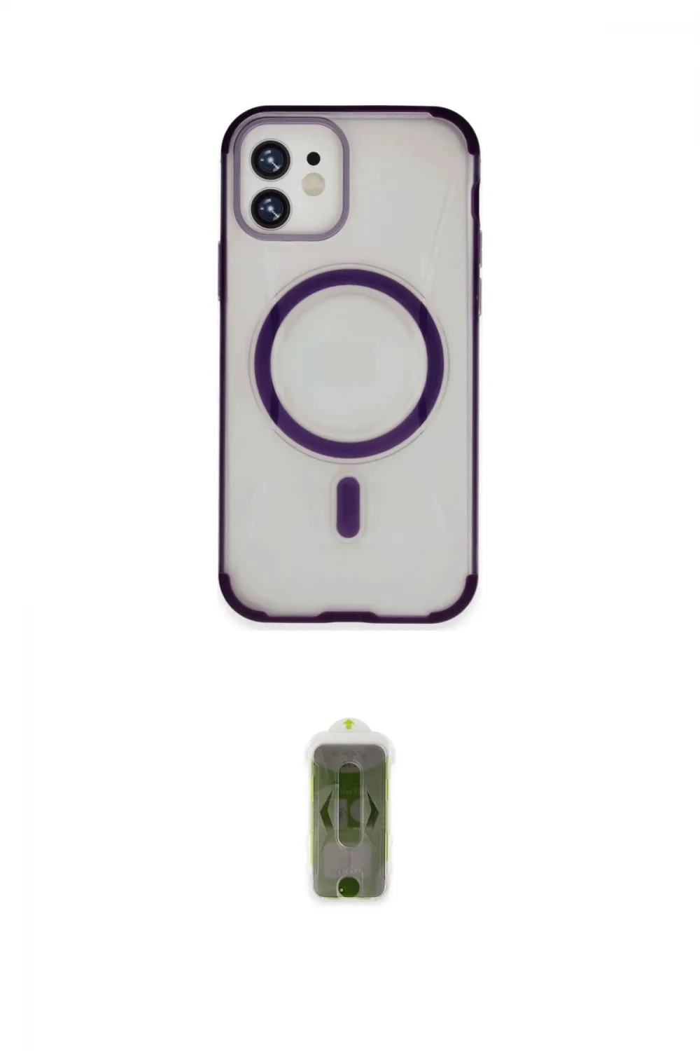 ieg™ iPhone 11 Kılıf Eksen Klasik Koleksiyonu - Siyah Joko Magic 5D Hayalet Cam
