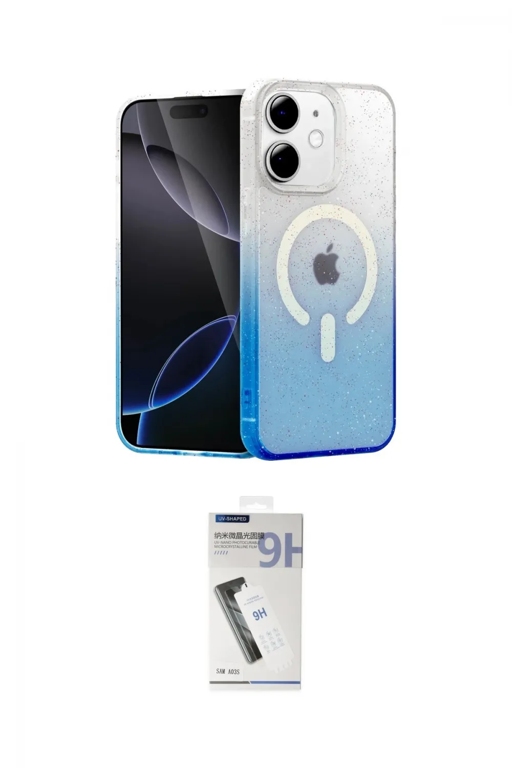 ieg™ iPhone 11 Kılıf Eksen Minimal Özel Seri - Şeffaf Uv Polymer Nano Ekran Koruyucu