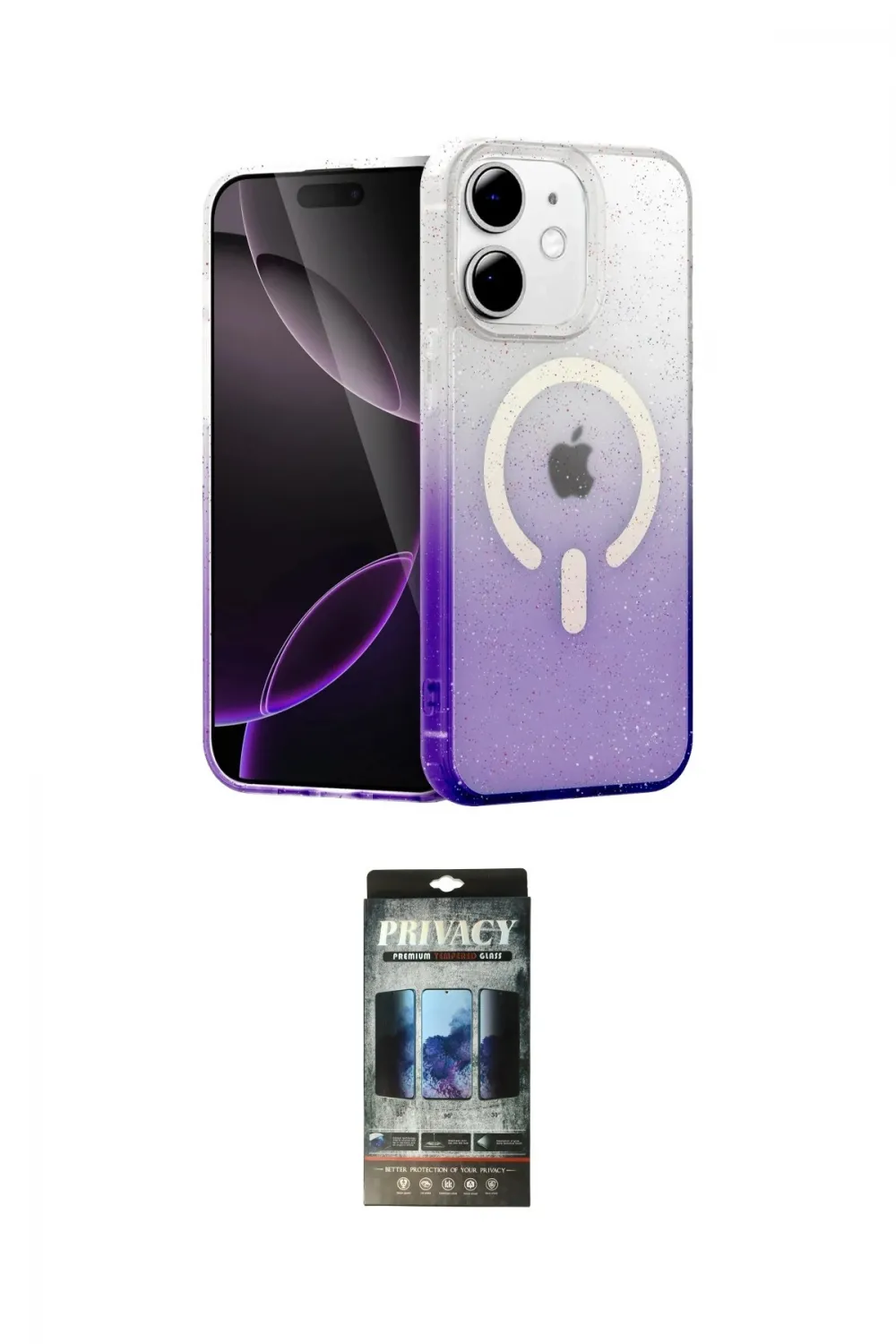 ieg™ iPhone 11 Kılıf Eksen Minimal Özel Seri - Siyah 34D Hayalet Izgaralı Cam