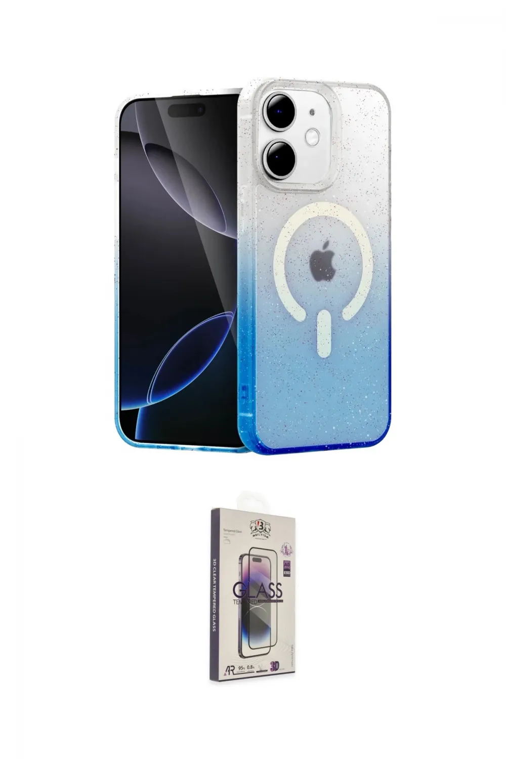 ieg™ iPhone 11 Kılıf Eksen Minimal Özel Seri - Siyah Bilvis 3D Cam Ekran Koruyucu
