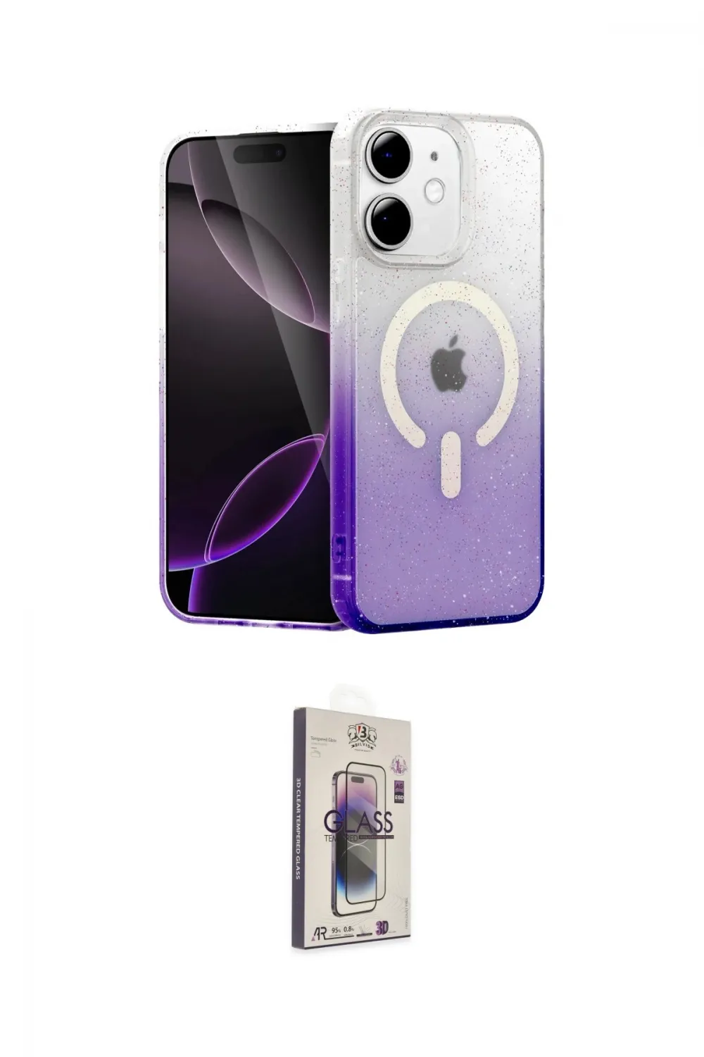 ieg™ iPhone 11 Kılıf Eksen Minimal Özel Seri - Siyah Bilvis 3D Cam Ekran Koruyucu