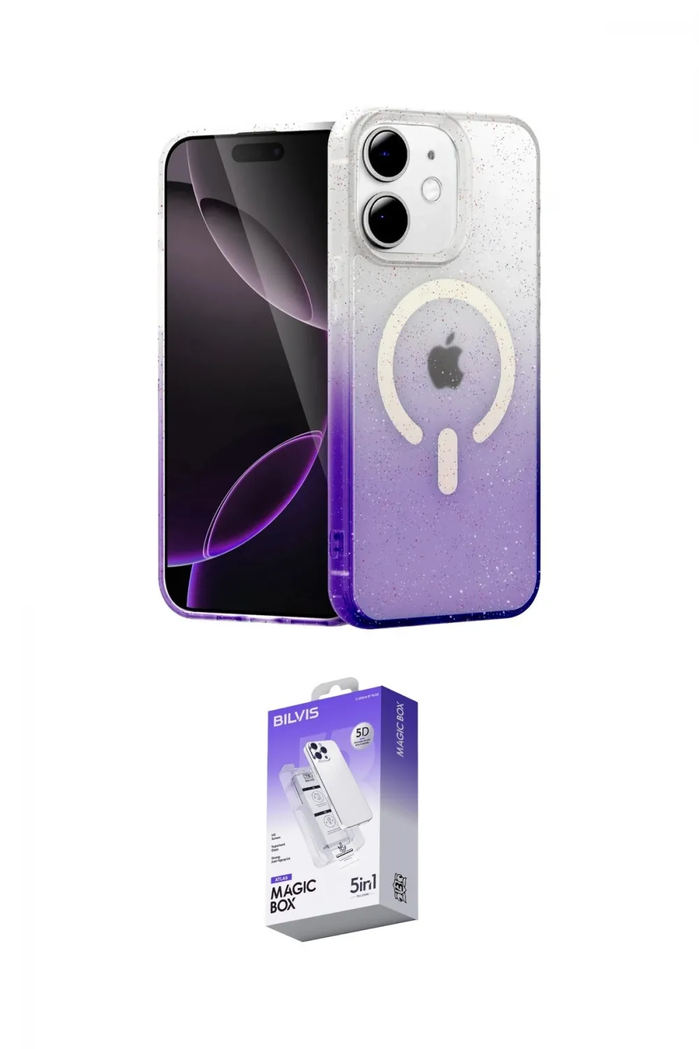 ieg™ iPhone 11 Kılıf Eksen Minimal Özel Seri - Siyah Bilvis 5in1 3D Magic Cam Ekran Koruyucu