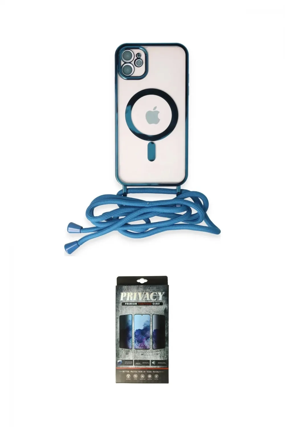 ieg™ iPhone 11 Kılıf Eksen Özel Seri - Siyah 34D Hayalet Izgaralı Cam