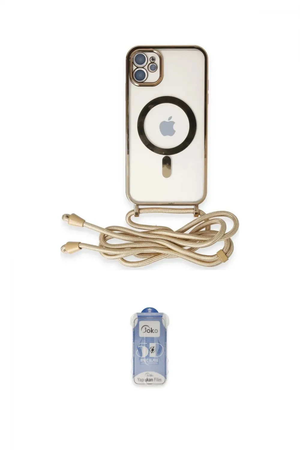 ieg™ iPhone 11 Kılıf Eksen Özel Seri - Siyah Joko Magic 5D Cam
