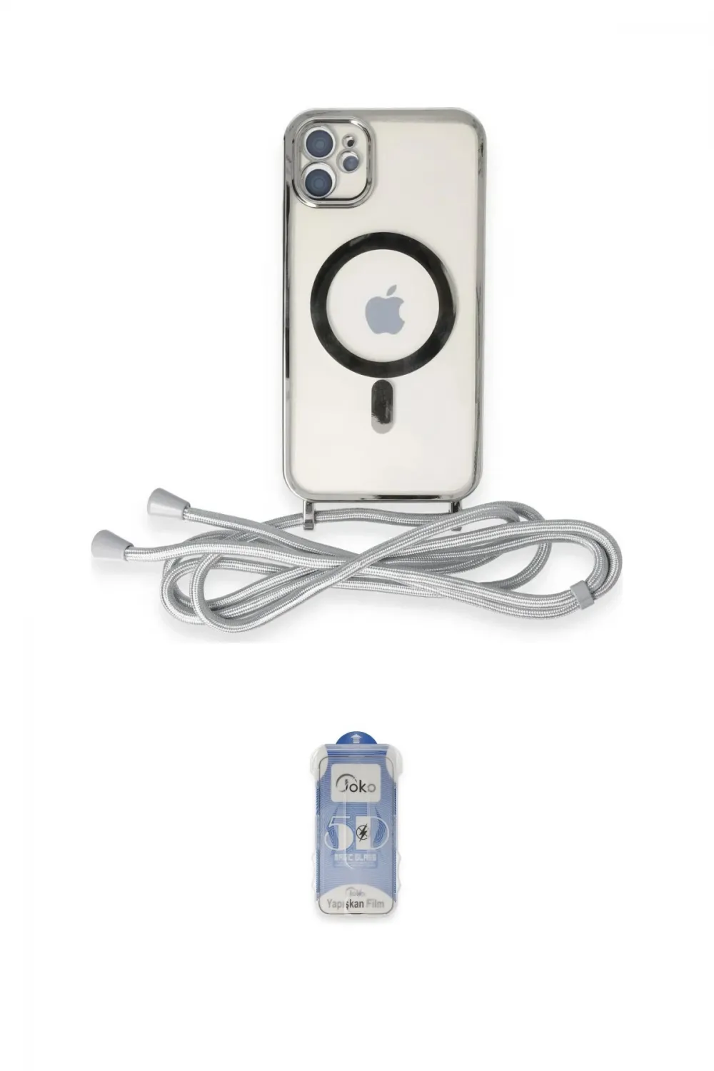 ieg™ iPhone 11 Kılıf Eksen Özel Seri - Siyah Joko Magic 5D Cam