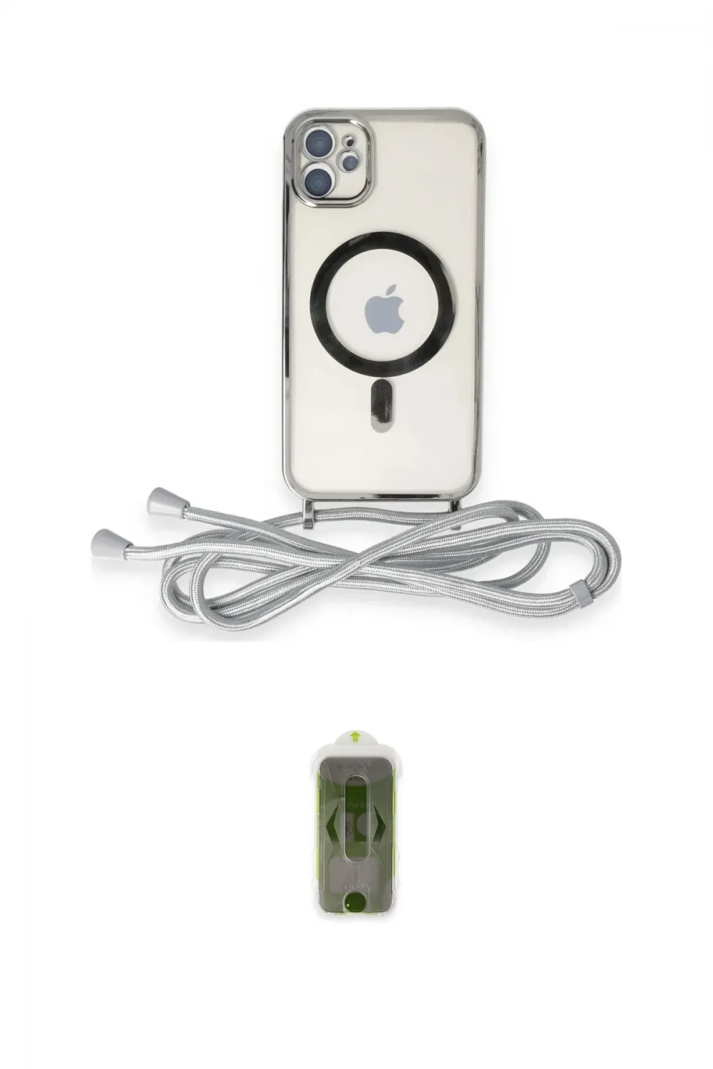 ieg™ iPhone 11 Kılıf Eksen Özel Seri - Siyah Joko Magic 5D Hayalet Cam