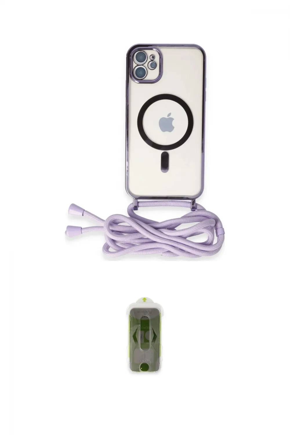 ieg™ iPhone 11 Kılıf Eksen Özel Seri - Siyah Joko Magic 5D Hayalet Cam