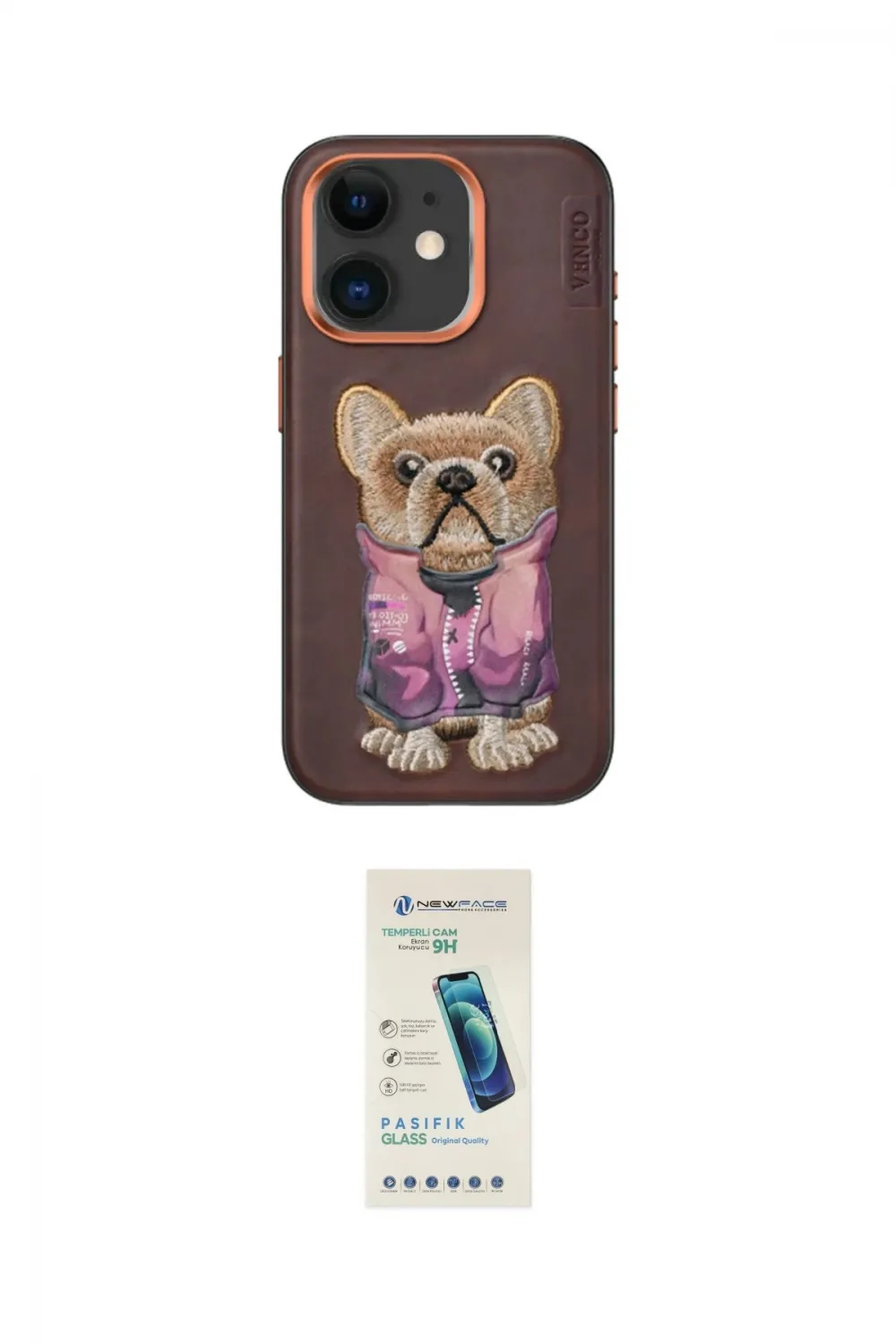 ieg™ iPhone 11 Kılıf İz Minimal Koleksiyonu - Şeffaf Pasifik Cam Ekran Koruyucu