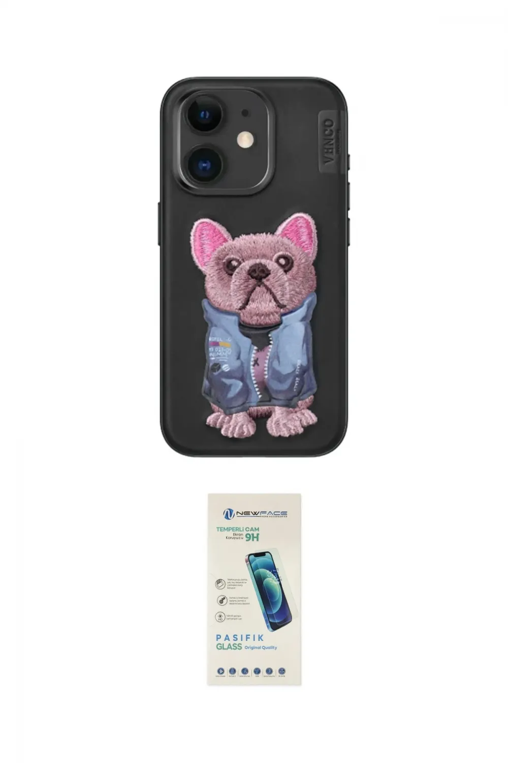 ieg™ iPhone 11 Kılıf İz Minimal Koleksiyonu - Şeffaf Pasifik Cam Ekran Koruyucu