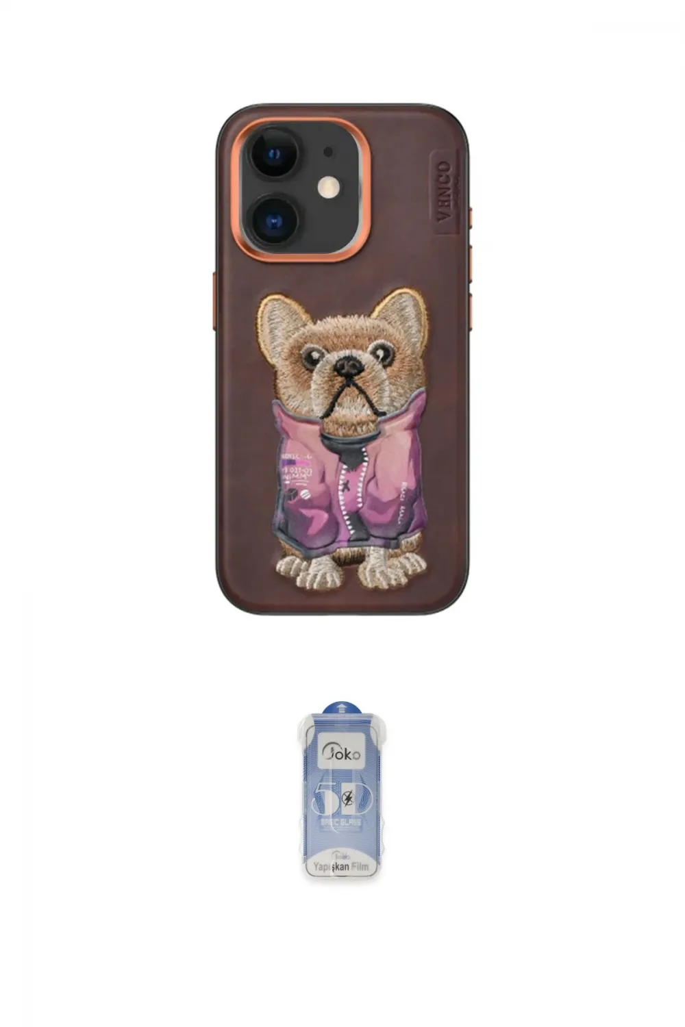 ieg™ iPhone 11 Kılıf İz Minimal Koleksiyonu - Siyah Joko Magic 5D Cam
