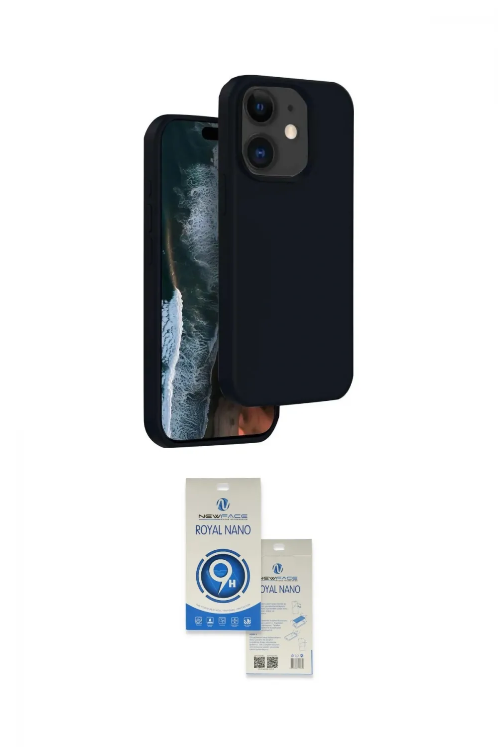 ieg™ iPhone 11 Kılıf Kıvılcım Çizgi Serisi - Şeffaf Royal Nano Ekran Koruyucu