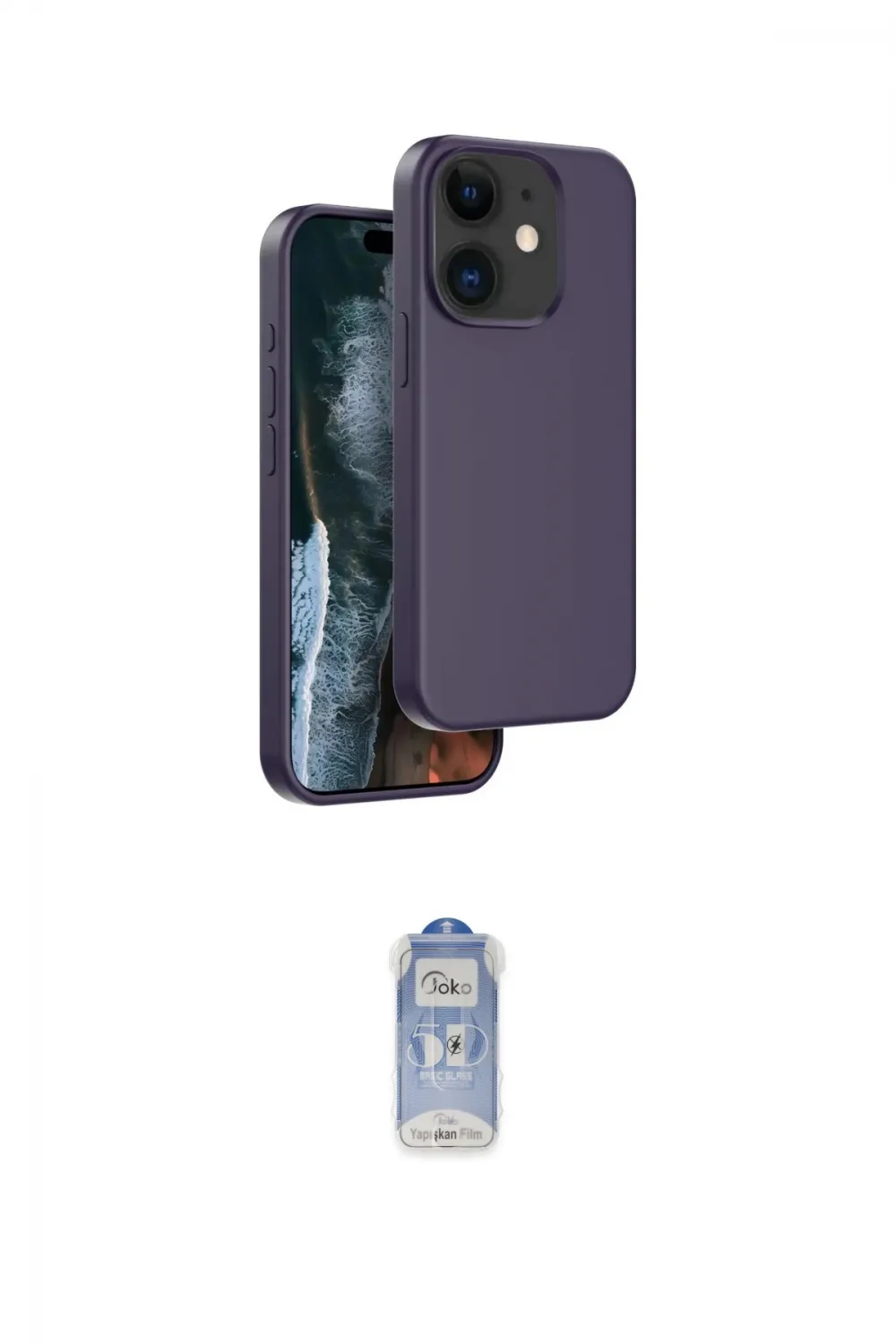 ieg™ iPhone 11 Kılıf Kıvılcım Çizgi Serisi - Siyah Joko Magic 5D Cam