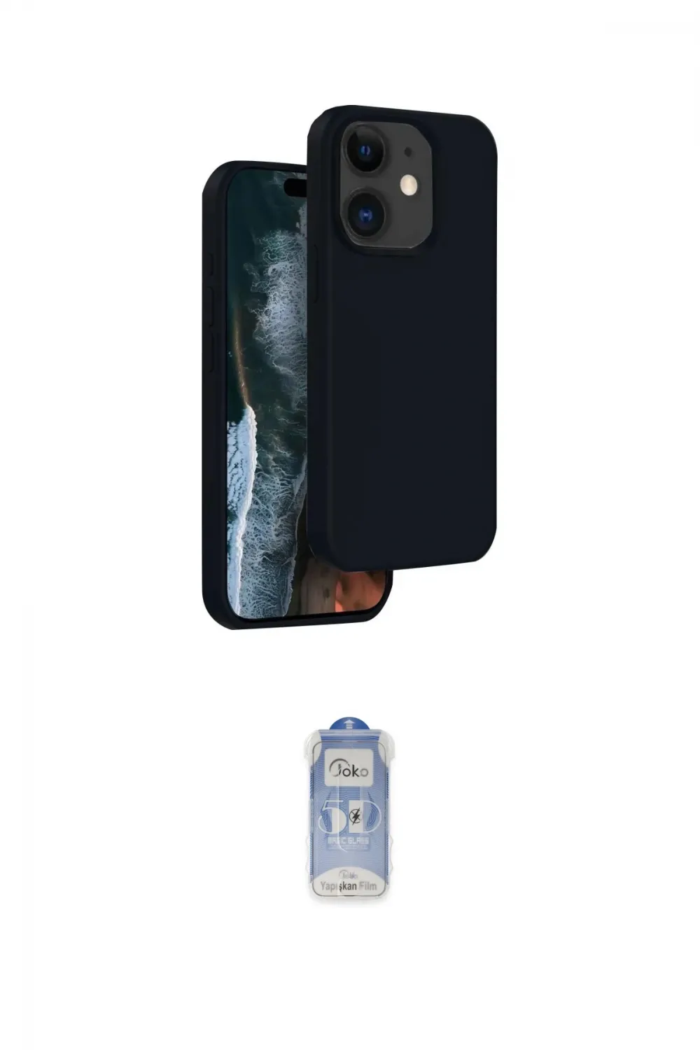 ieg™ iPhone 11 Kılıf Kıvılcım Çizgi Serisi - Siyah Joko Magic 5D Cam
