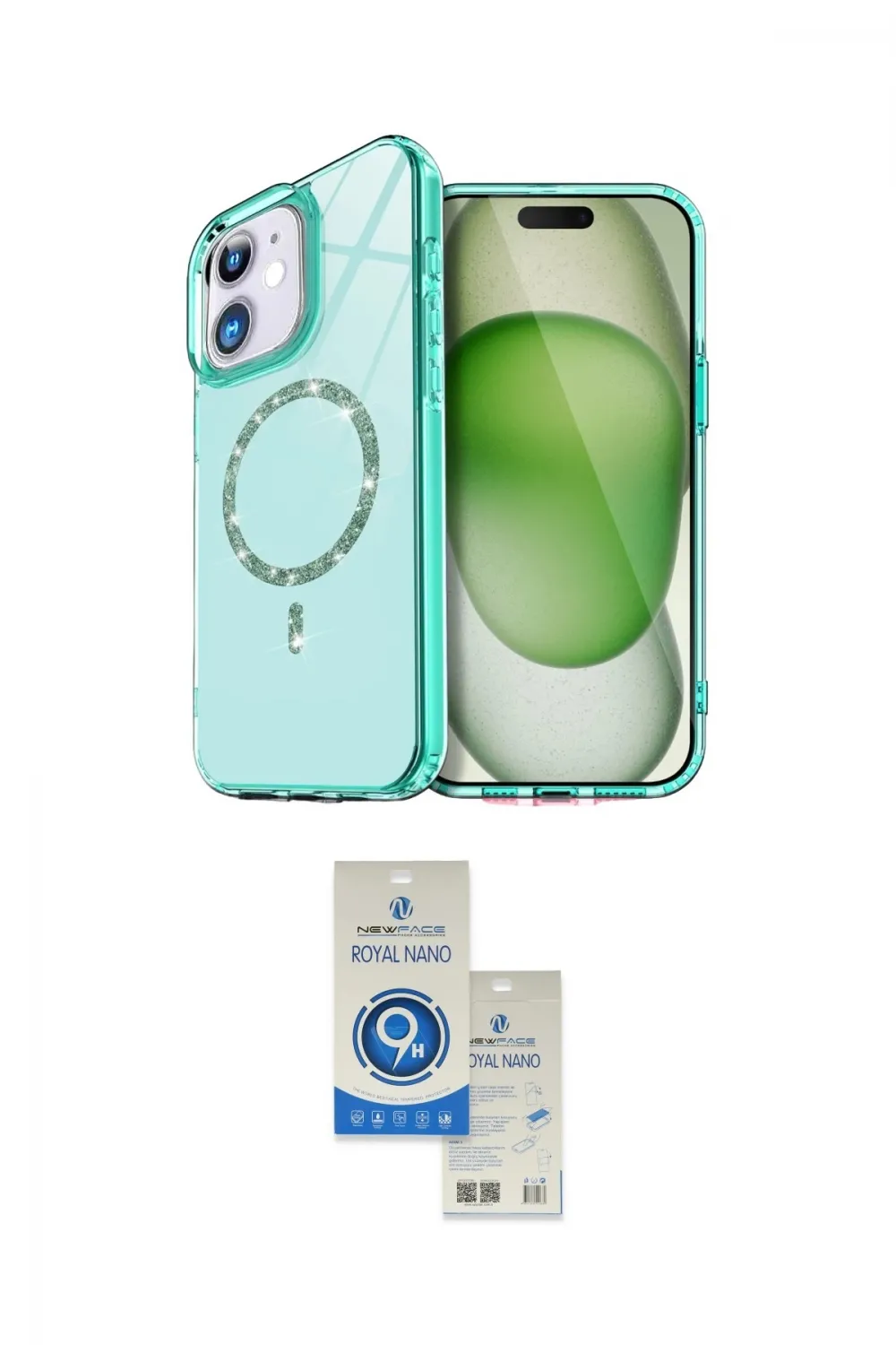 ieg™ iPhone 11 Kılıf Kıvılcım Form Prime - Şeffaf Royal Nano Ekran Koruyucu