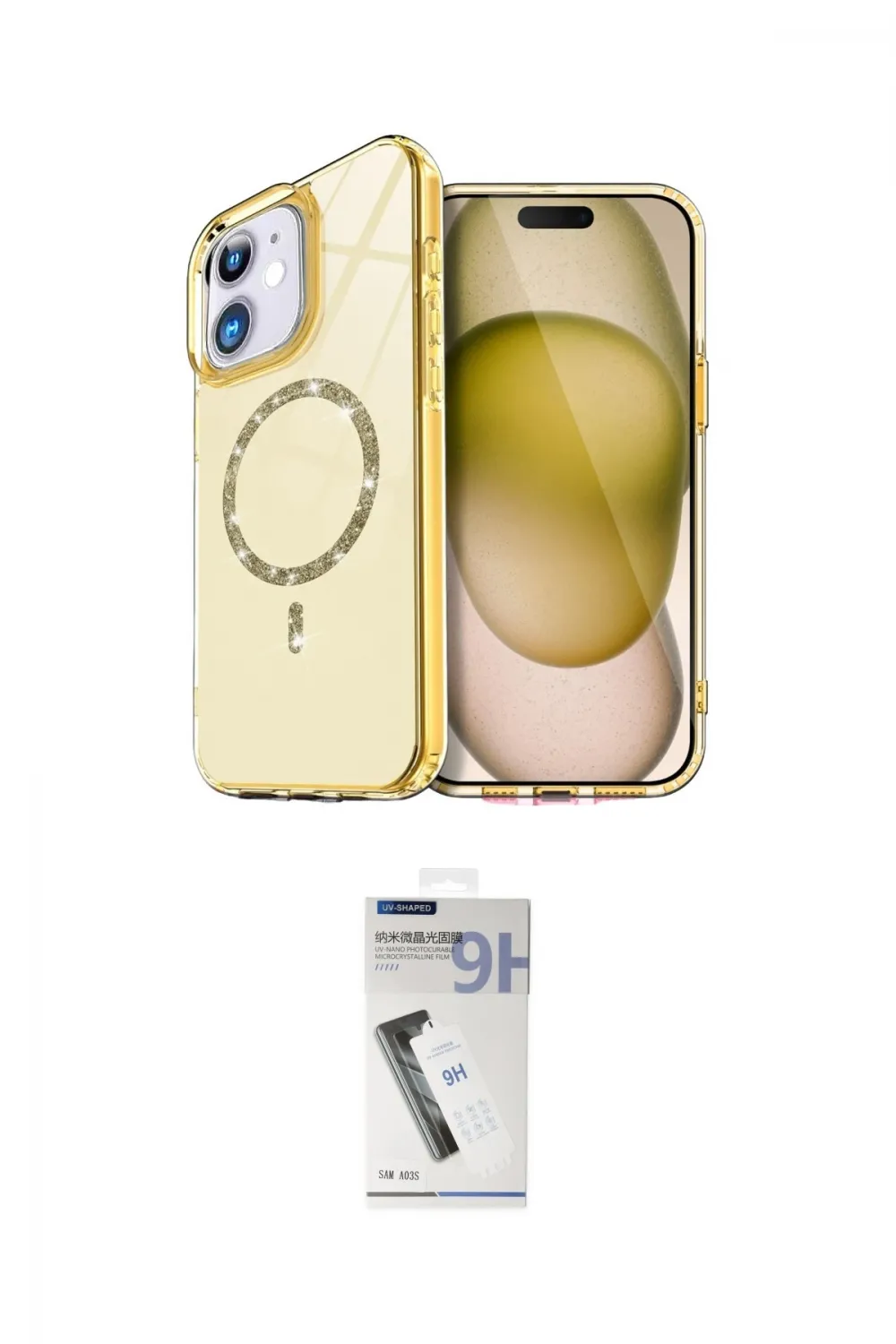 ieg™ iPhone 11 Kılıf Kıvılcım Form Prime - Şeffaf Uv Polymer Nano Ekran Koruyucu