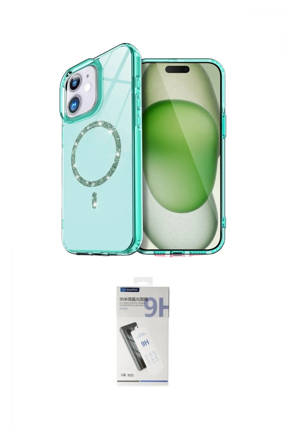ieg™ iPhone 11 Kılıf Kıvılcım Form Prime - Şeffaf Uv Polymer Nano Ekran Koruyucu