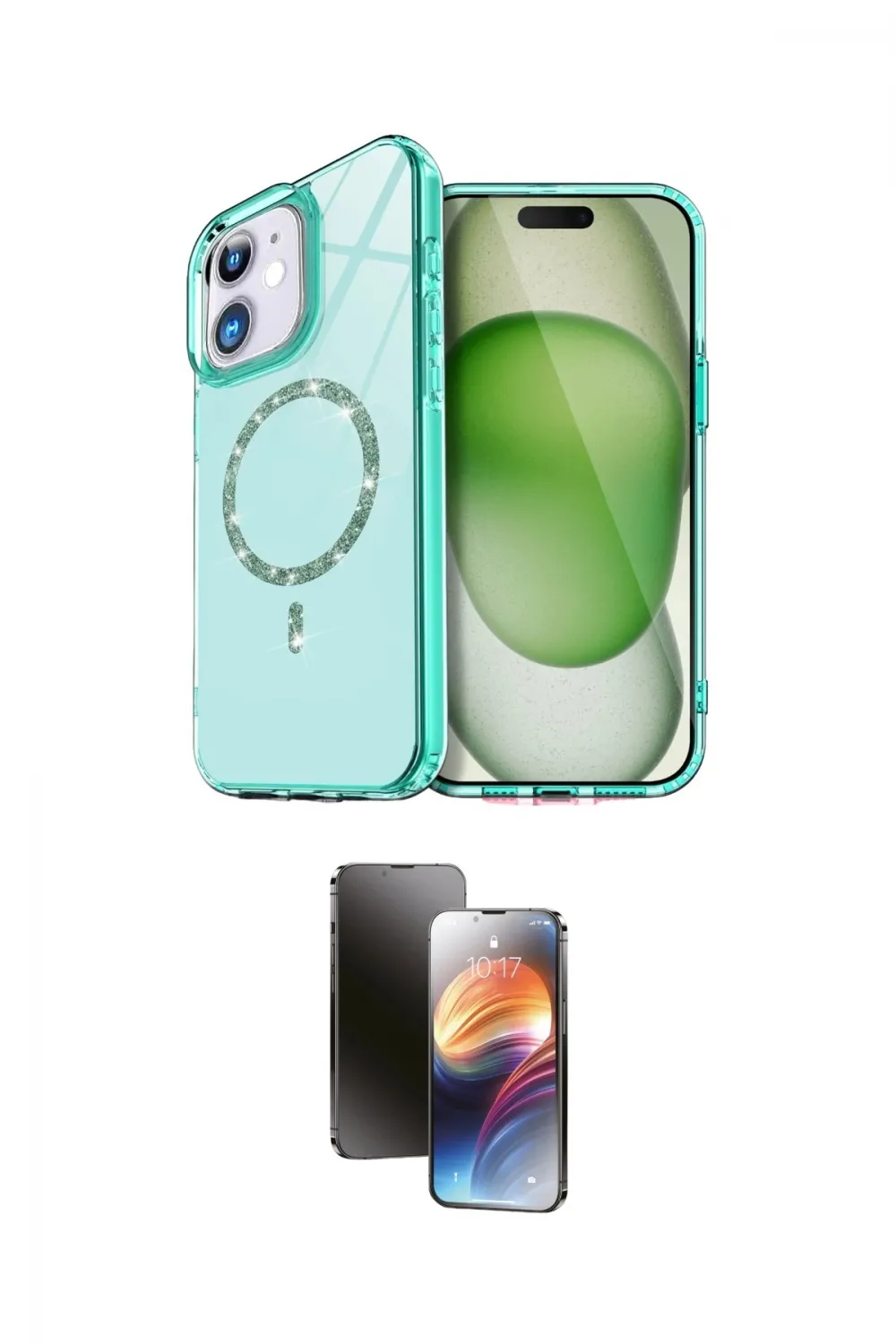 ieg™ iPhone 11 Kılıf Kıvılcım Form Prime - Siyah 3D Antistatik Mat Seramik Nano Ekran Koruyucu