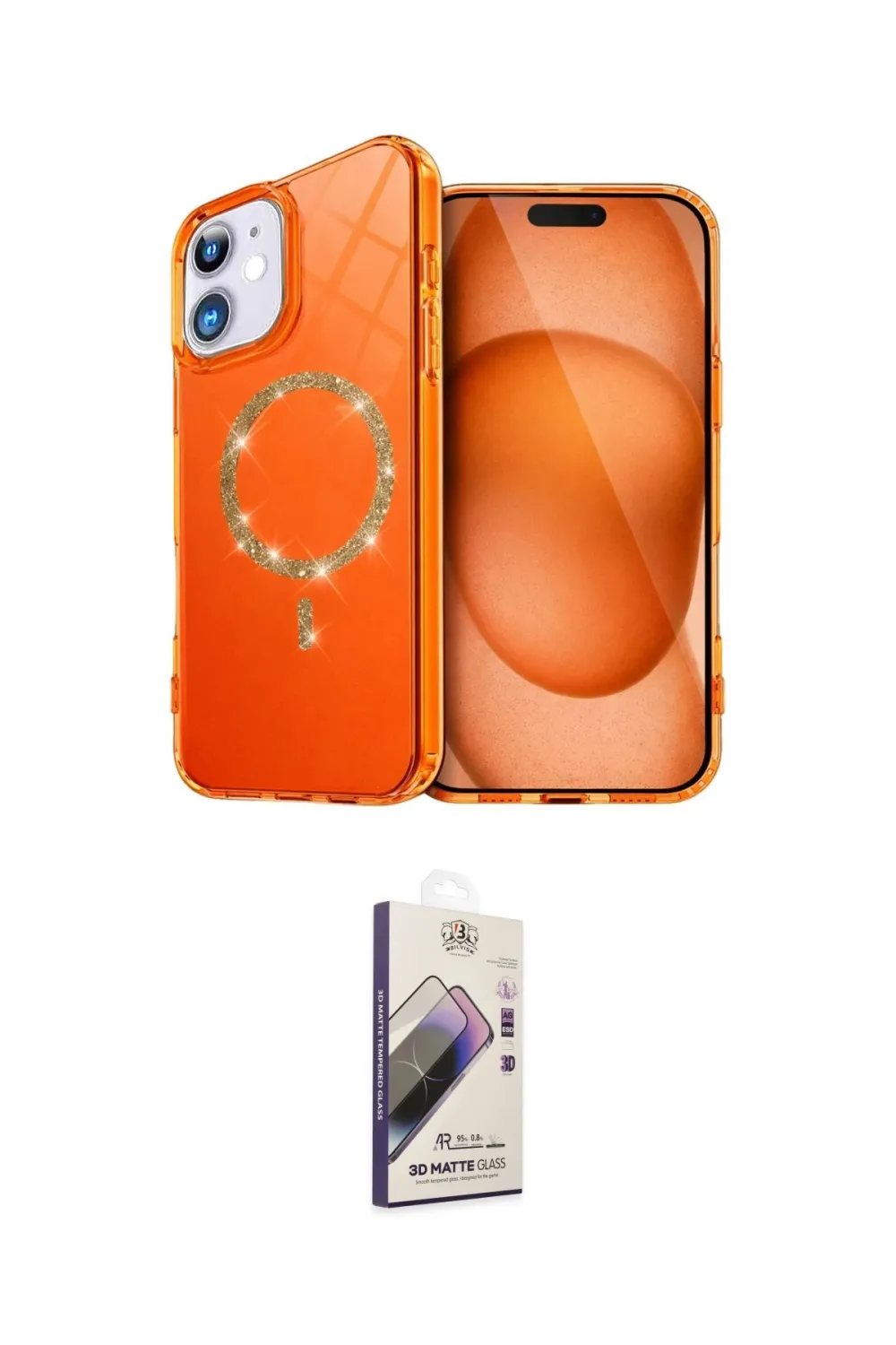 ieg™ iPhone 11 Kılıf Kıvılcım Form Prime - Siyah Bilvis 3D Mat Cam Ekran Koruyucu