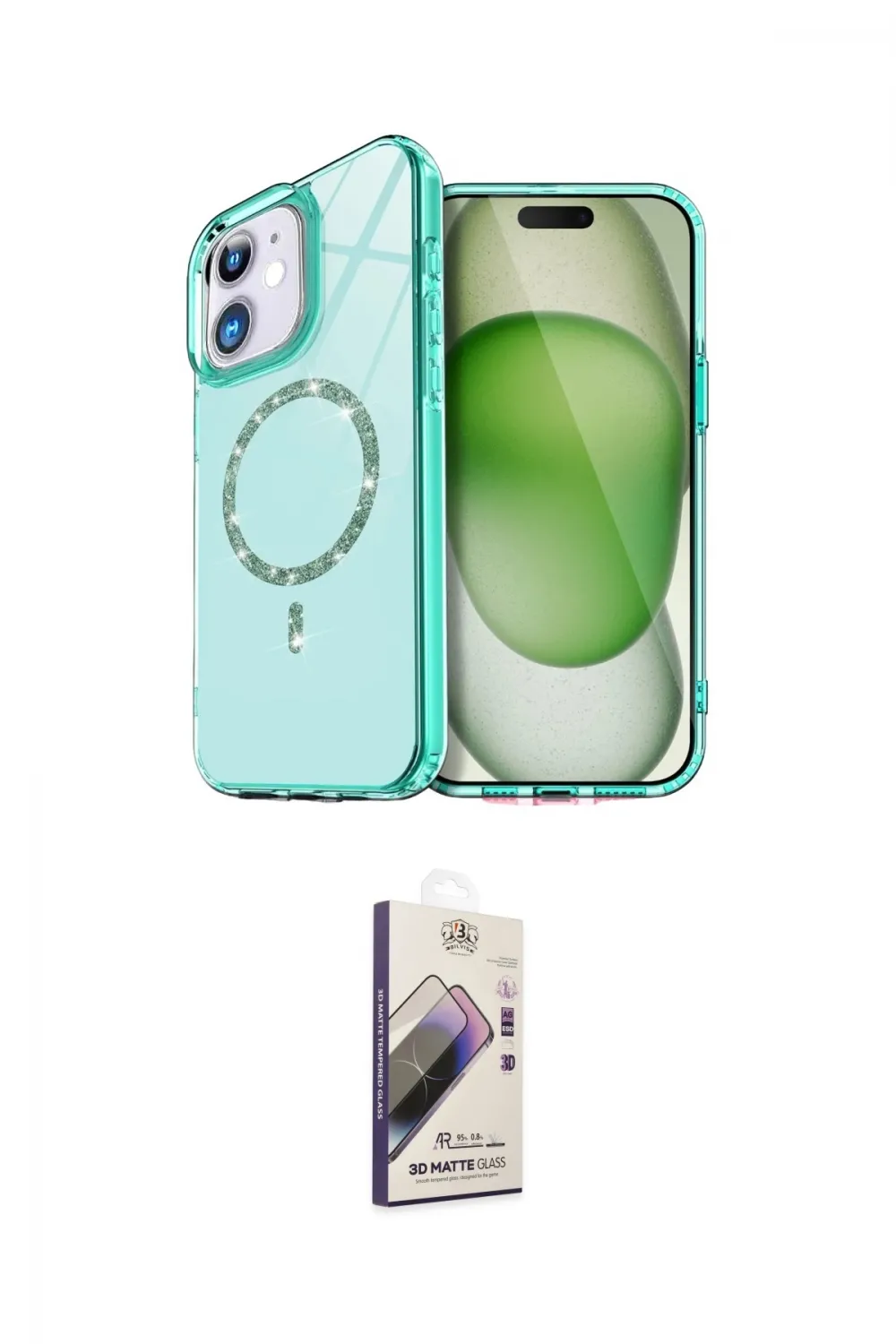 ieg™ iPhone 11 Kılıf Kıvılcım Form Prime - Siyah Bilvis 3D Mat Cam Ekran Koruyucu