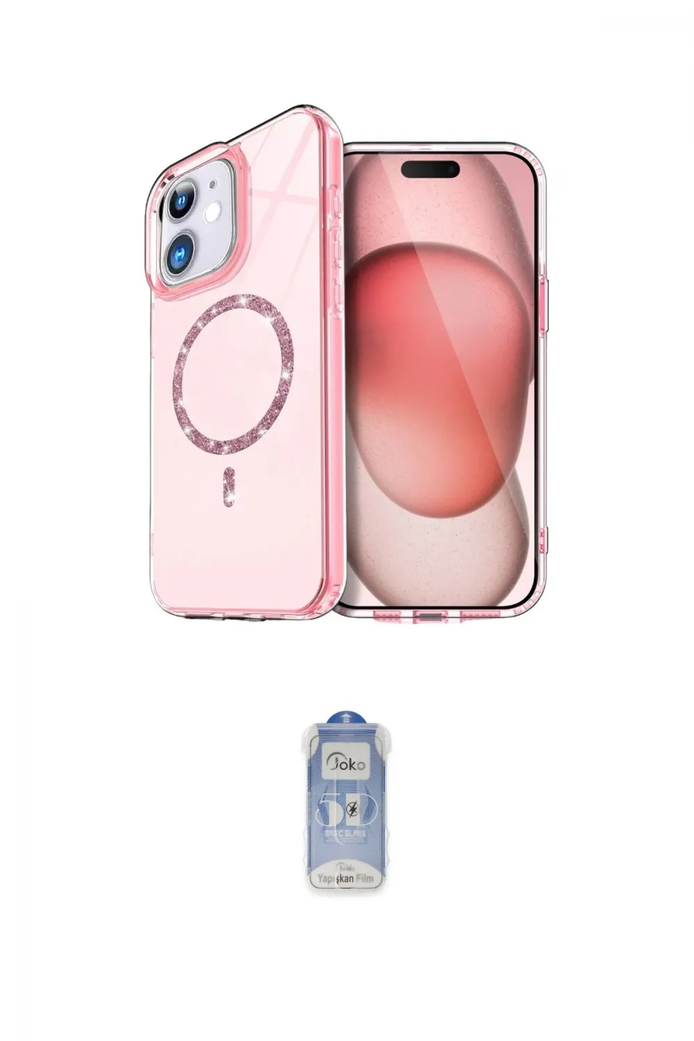 ieg™ iPhone 11 Kılıf Kıvılcım Form Prime - Siyah Joko Magic 5D Cam