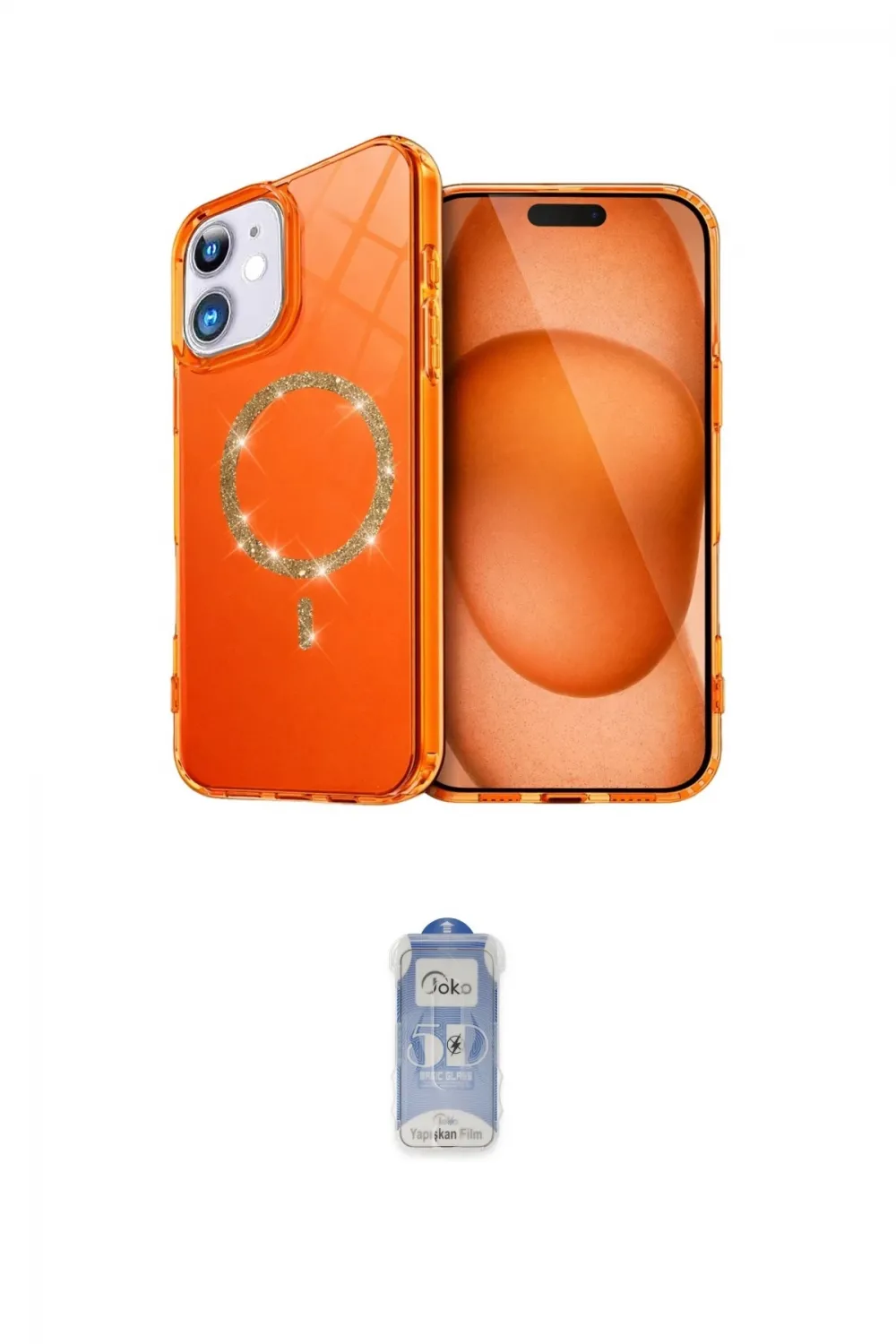 ieg™ iPhone 11 Kılıf Kıvılcım Form Prime - Siyah Joko Magic 5D Cam