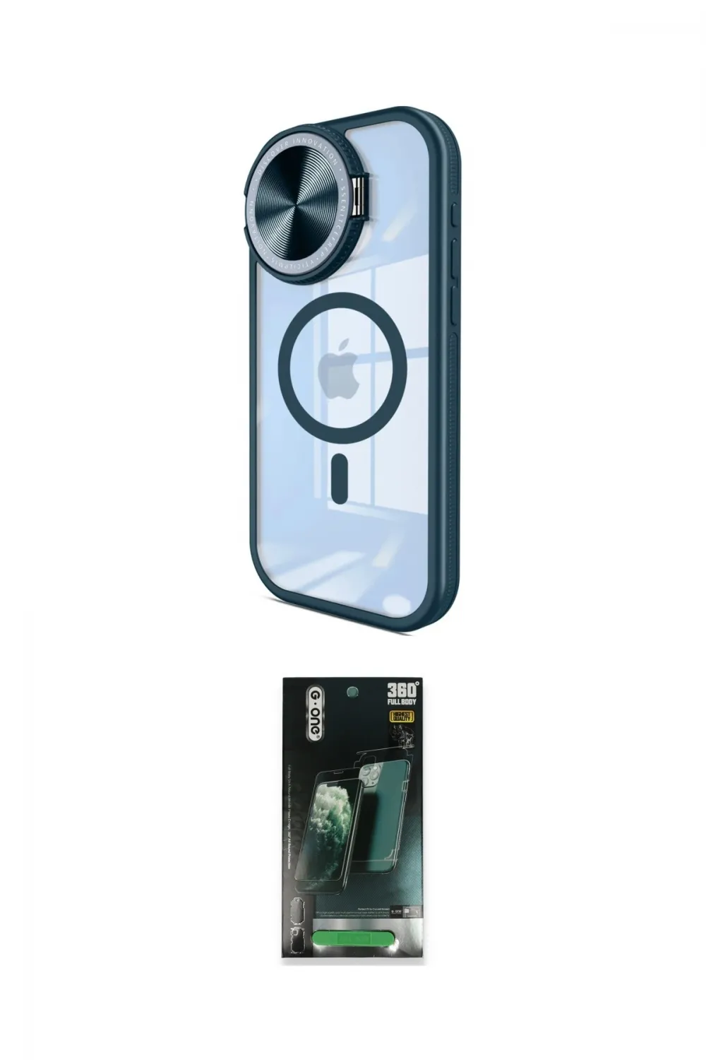 ieg™ iPhone 11 Kılıf Kıvılcım Modern Koleksiyonu - Şeffaf 360 Full Body Arka Koruyucu
