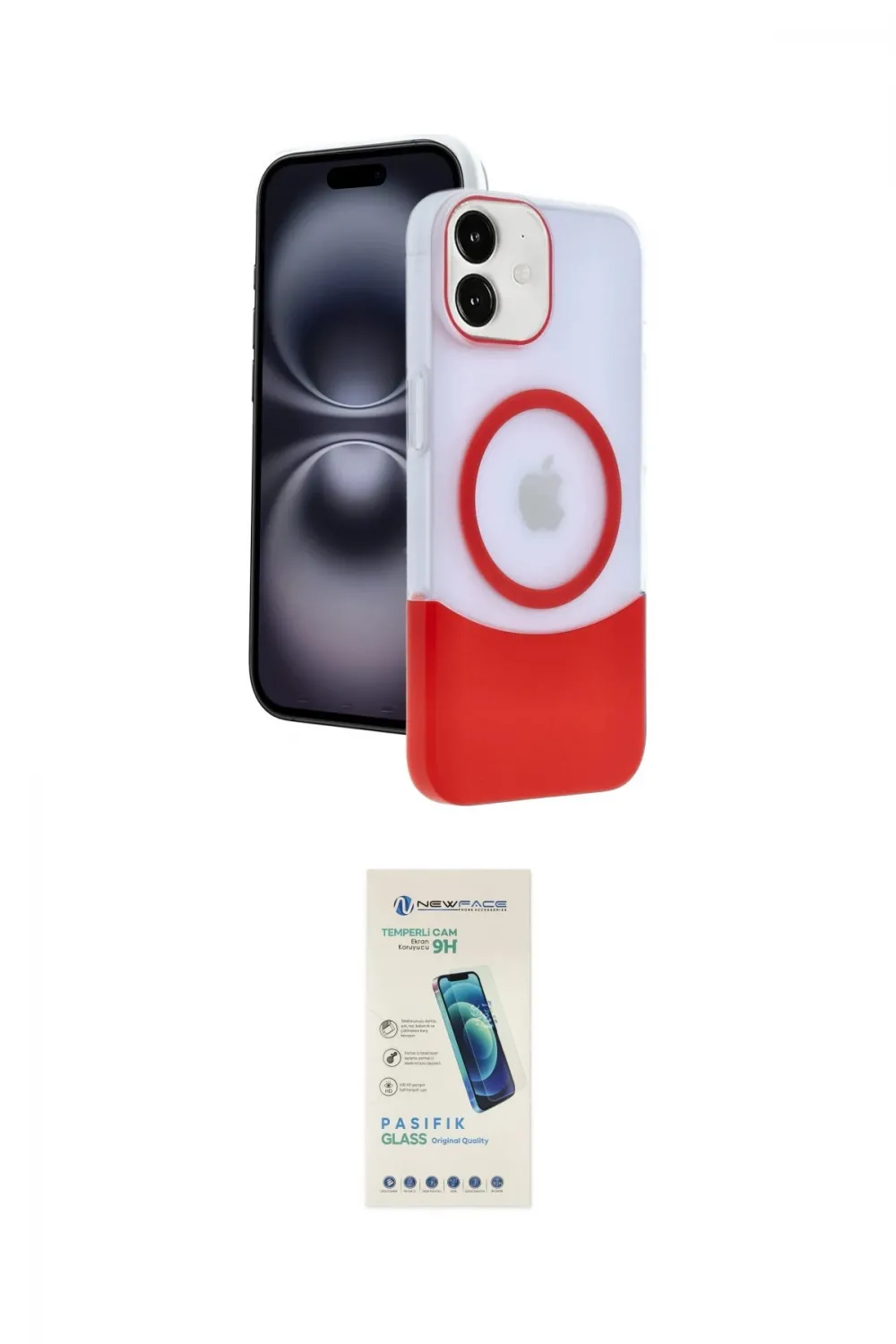 ieg™ iPhone 11 Kılıf Kozmos Form Özel Seri - Şeffaf Pasifik Cam Ekran Koruyucu