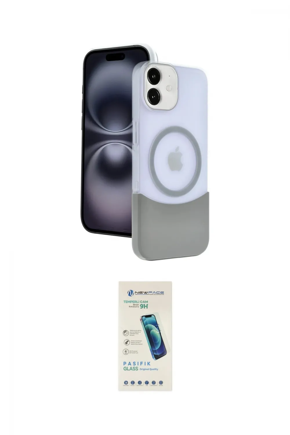 ieg™ iPhone 11 Kılıf Kozmos Form Özel Seri - Şeffaf Pasifik Cam Ekran Koruyucu