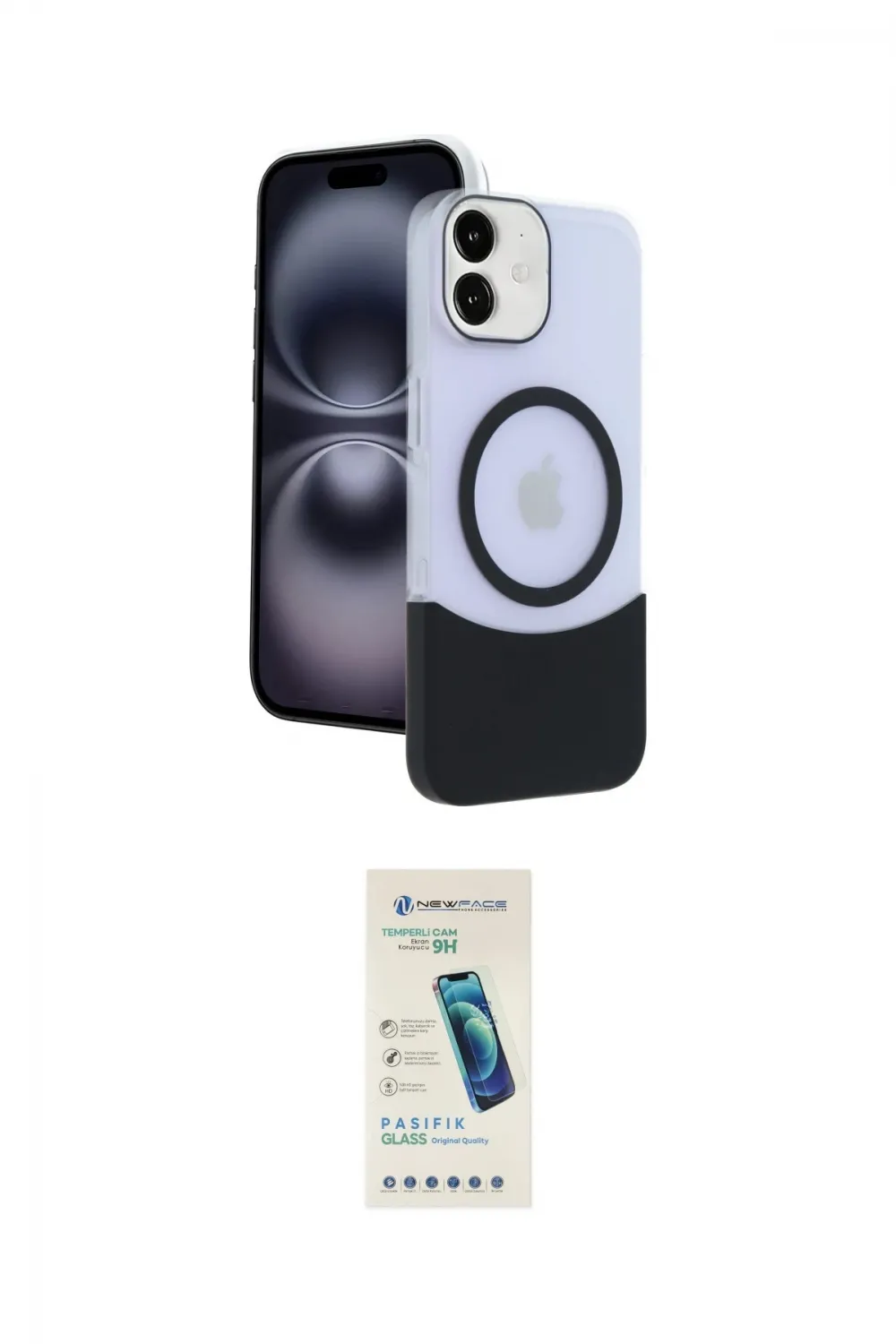 ieg™ iPhone 11 Kılıf Kozmos Form Özel Seri - Şeffaf Pasifik Cam Ekran Koruyucu