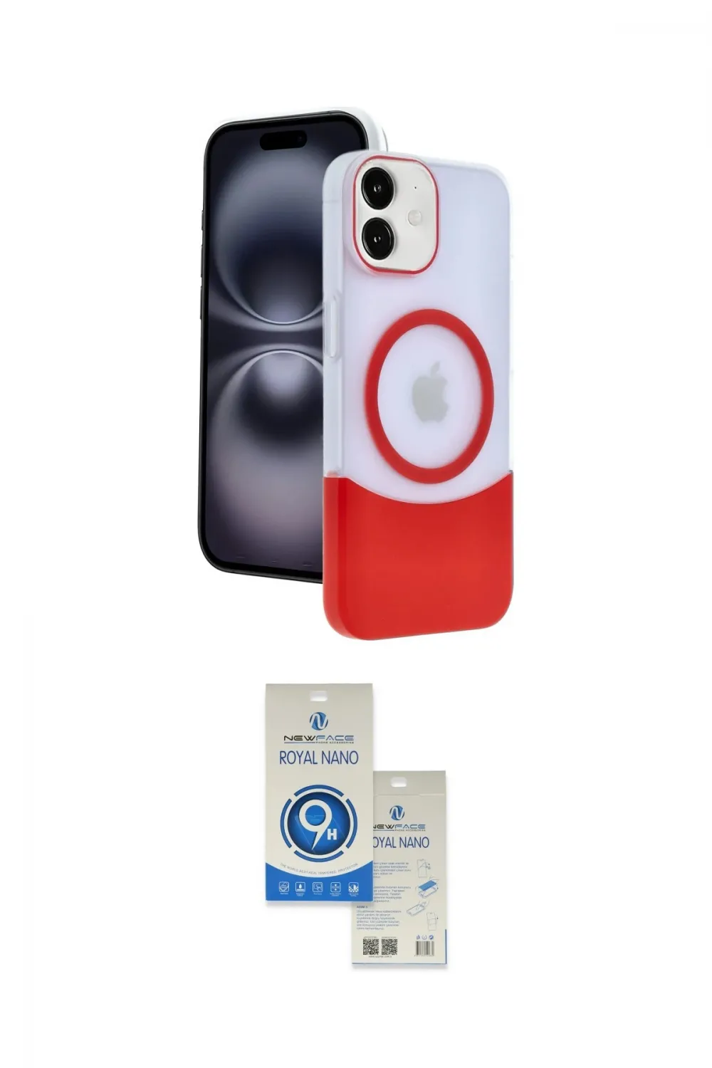 ieg™ iPhone 11 Kılıf Kozmos Form Özel Seri - Şeffaf Royal Nano Ekran Koruyucu