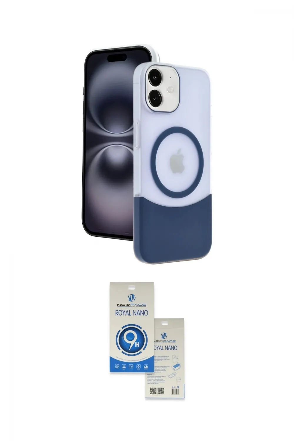ieg™ iPhone 11 Kılıf Kozmos Form Özel Seri - Şeffaf Royal Nano Ekran Koruyucu