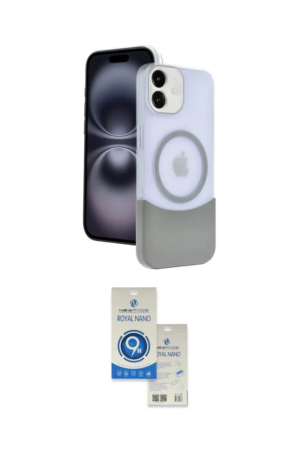 ieg™ iPhone 11 Kılıf Kozmos Form Özel Seri - Şeffaf Royal Nano Ekran Koruyucu