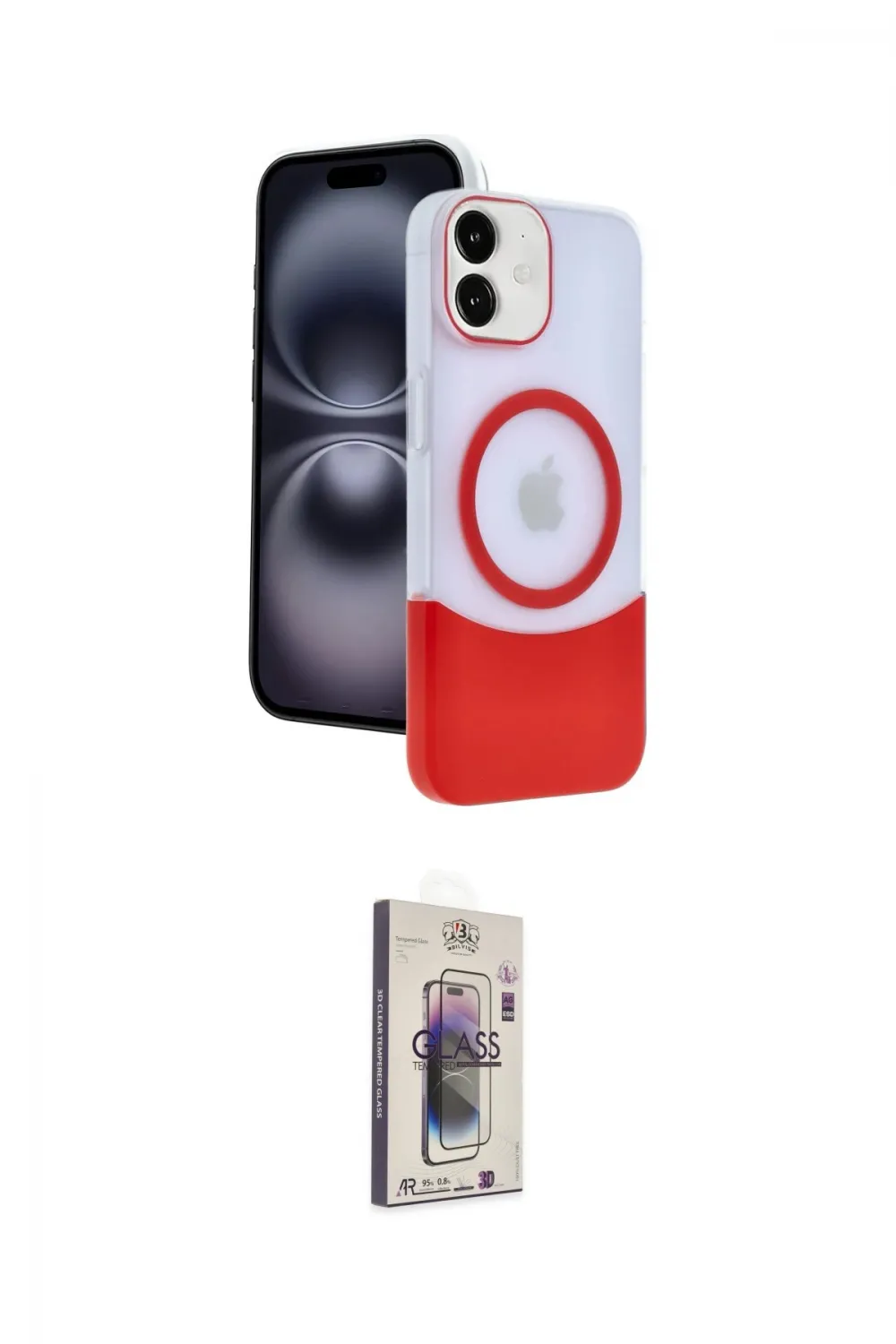 ieg™ iPhone 11 Kılıf Kozmos Form Özel Seri - Siyah Bilvis 3D Cam Ekran Koruyucu