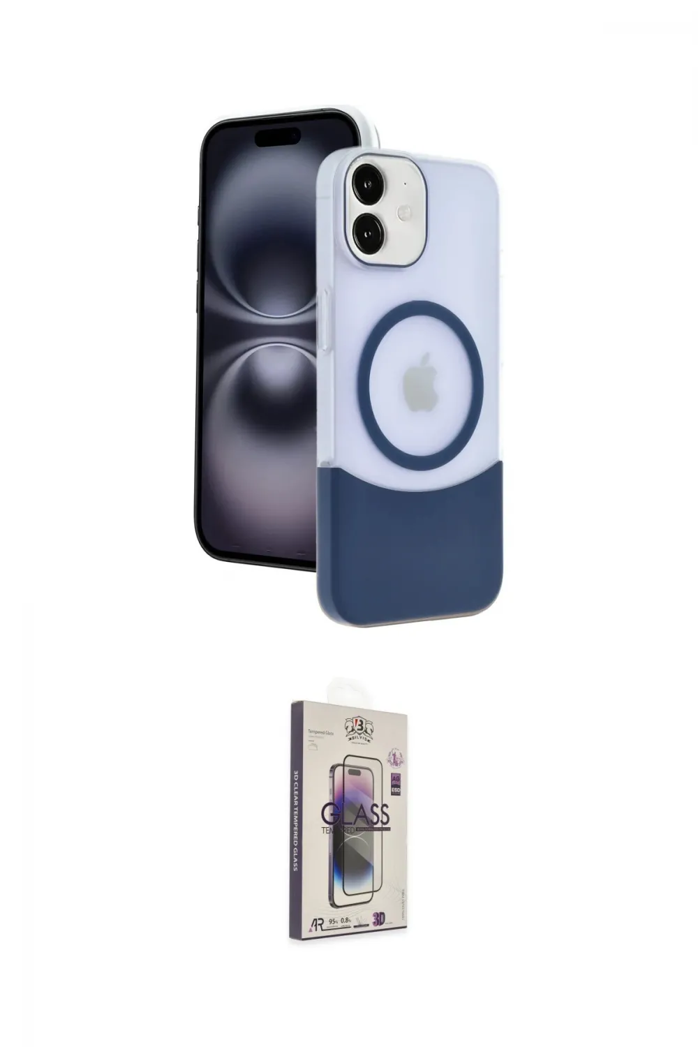 ieg™ iPhone 11 Kılıf Kozmos Form Özel Seri - Siyah Bilvis 3D Cam Ekran Koruyucu