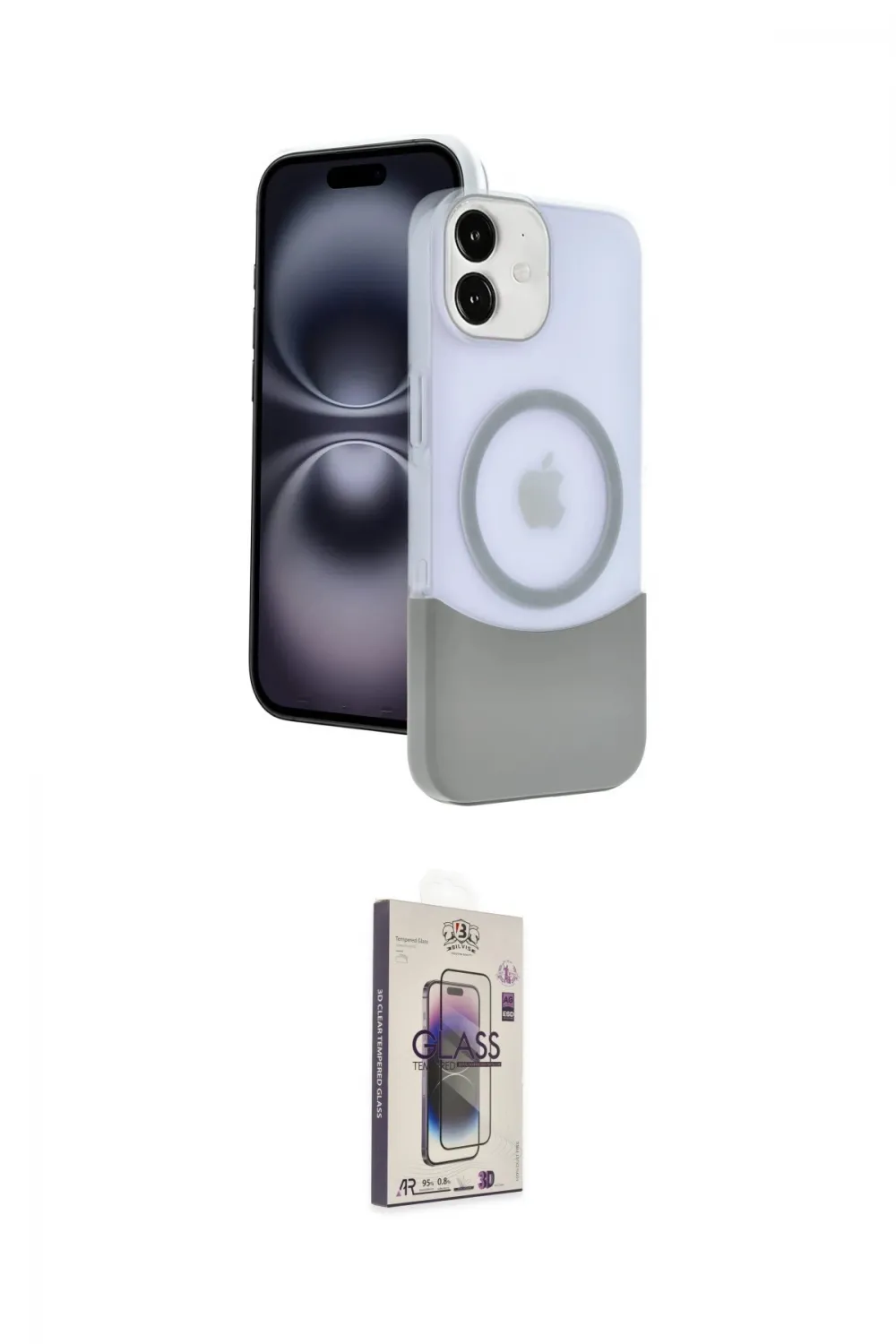 ieg™ iPhone 11 Kılıf Kozmos Form Özel Seri - Siyah Bilvis 3D Cam Ekran Koruyucu