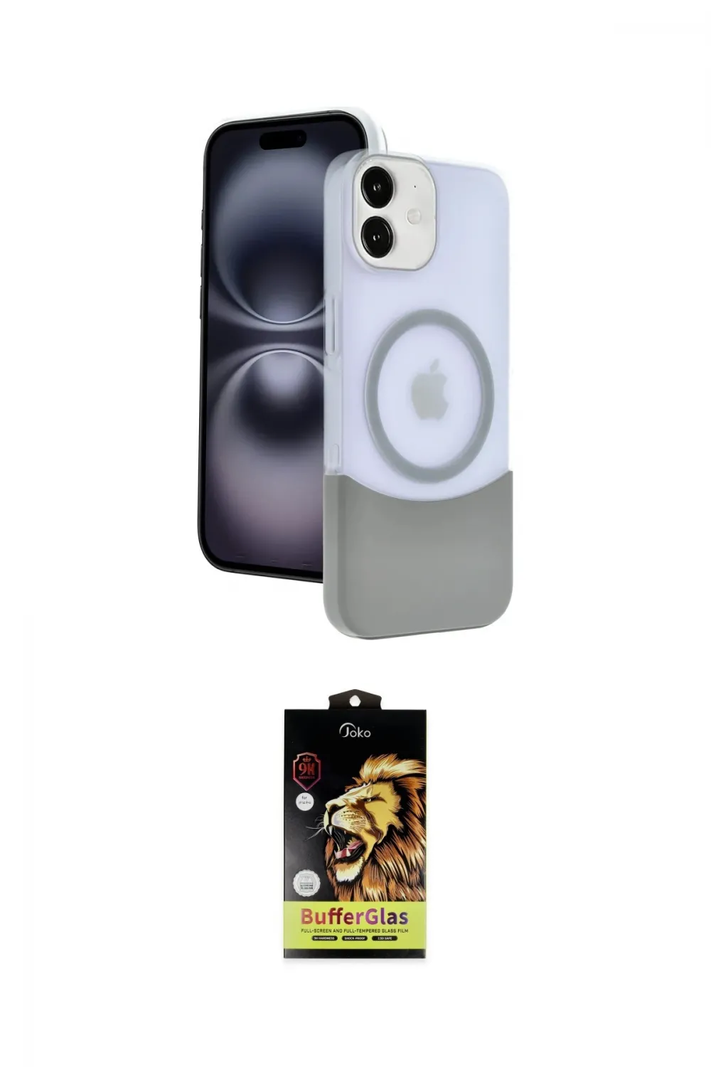 ieg™ iPhone 11 Kılıf Kozmos Form Özel Seri - Siyah Buffer Cam Ekran Koruyucu