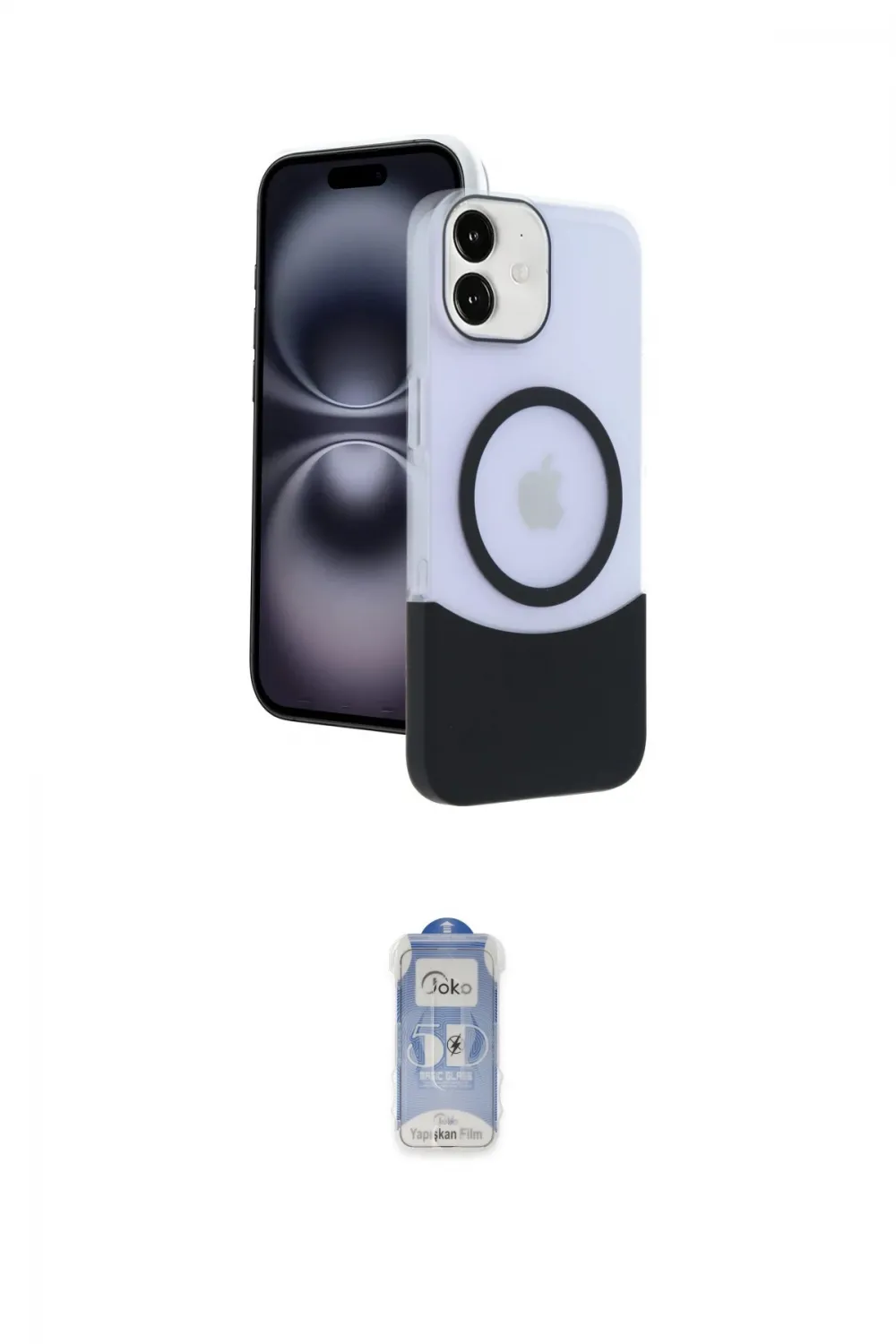 ieg™ iPhone 11 Kılıf Kozmos Form Özel Seri - Siyah Joko Magic 5D Cam
