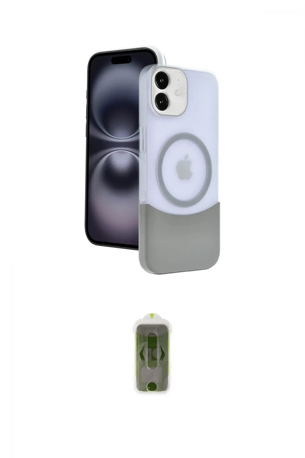 ieg™ iPhone 11 Kılıf Kozmos Form Özel Seri - Siyah Joko Magic 5D Hayalet Cam