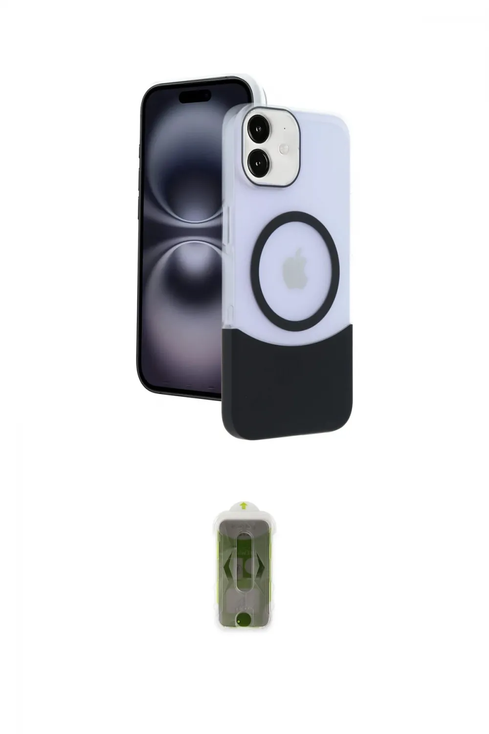 ieg™ iPhone 11 Kılıf Kozmos Form Özel Seri - Siyah Joko Magic 5D Hayalet Cam