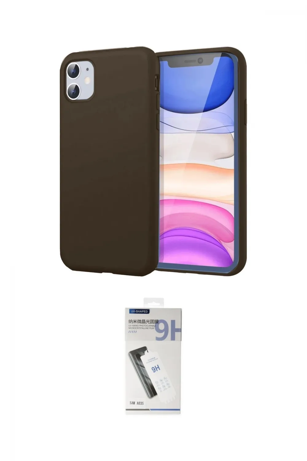 ieg™ iPhone 11 Kılıf Kozmos Yansıma Özel Seri - Şeffaf Uv Polymer Nano Ekran Koruyucu