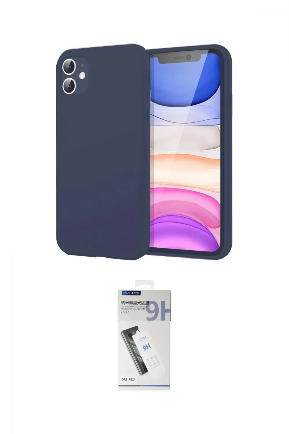 ieg™ iPhone 11 Kılıf Kozmos Yansıma Özel Seri - Şeffaf Uv Polymer Nano Ekran Koruyucu