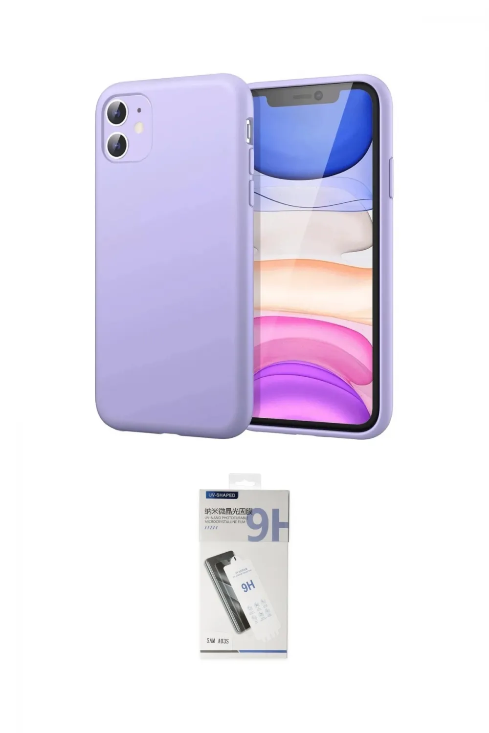 ieg™ iPhone 11 Kılıf Kozmos Yansıma Özel Seri - Şeffaf Uv Polymer Nano Ekran Koruyucu