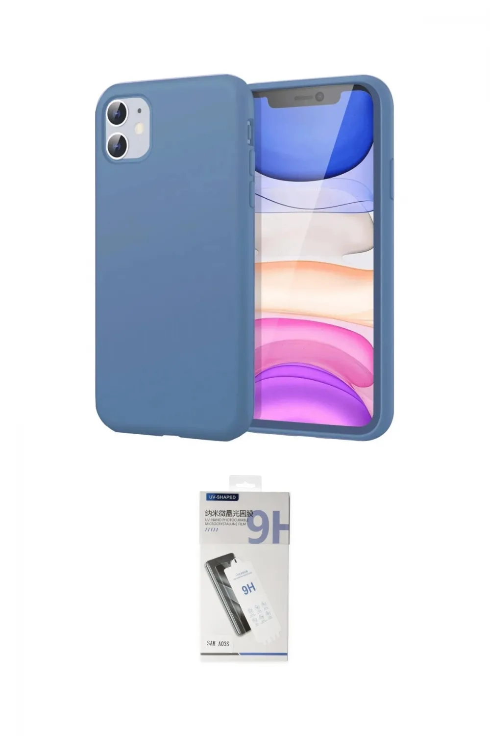 ieg™ iPhone 11 Kılıf Kozmos Yansıma Özel Seri - Şeffaf Uv Polymer Nano Ekran Koruyucu