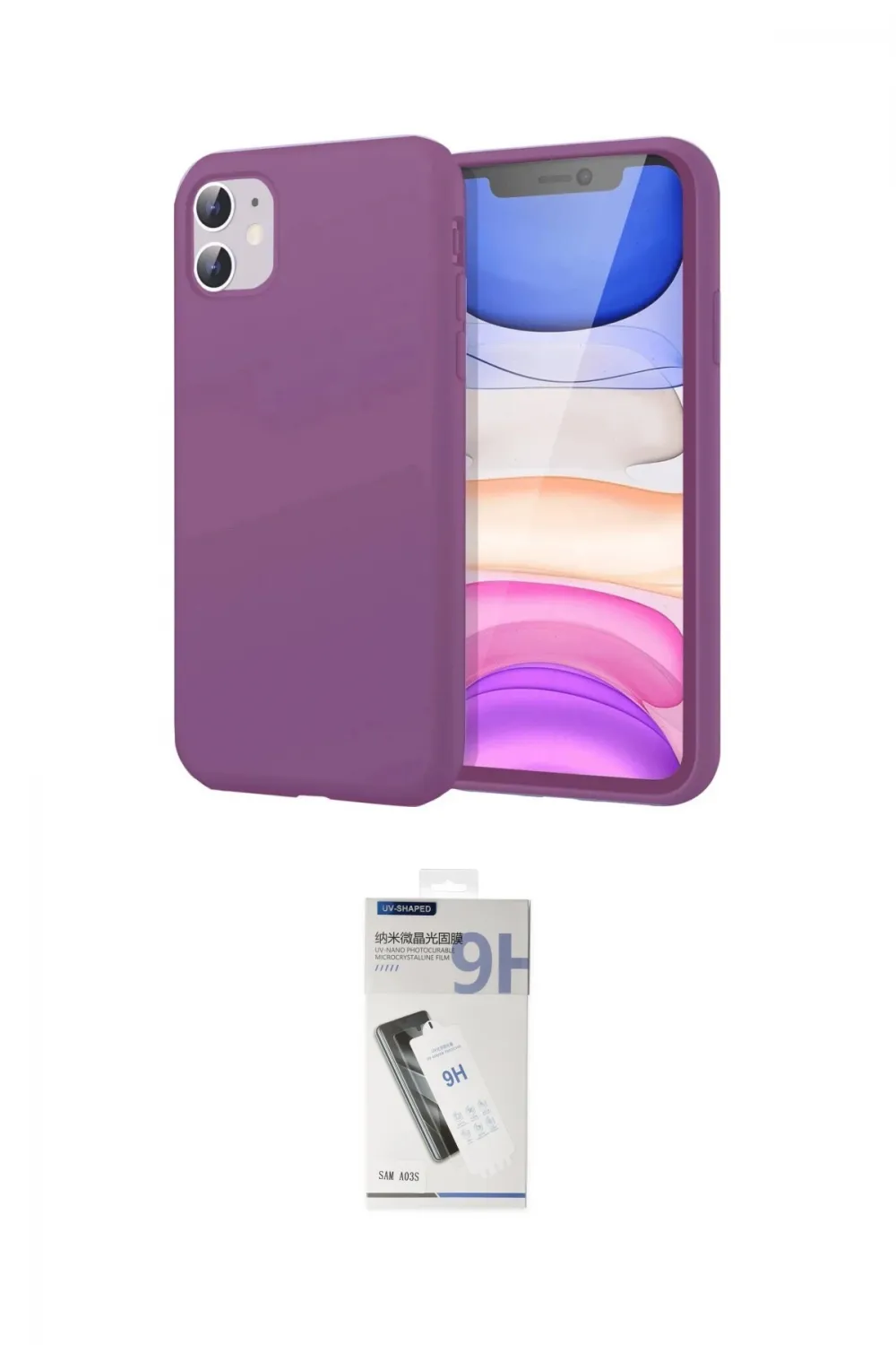ieg™ iPhone 11 Kılıf Kozmos Yansıma Özel Seri - Şeffaf Uv Polymer Nano Ekran Koruyucu