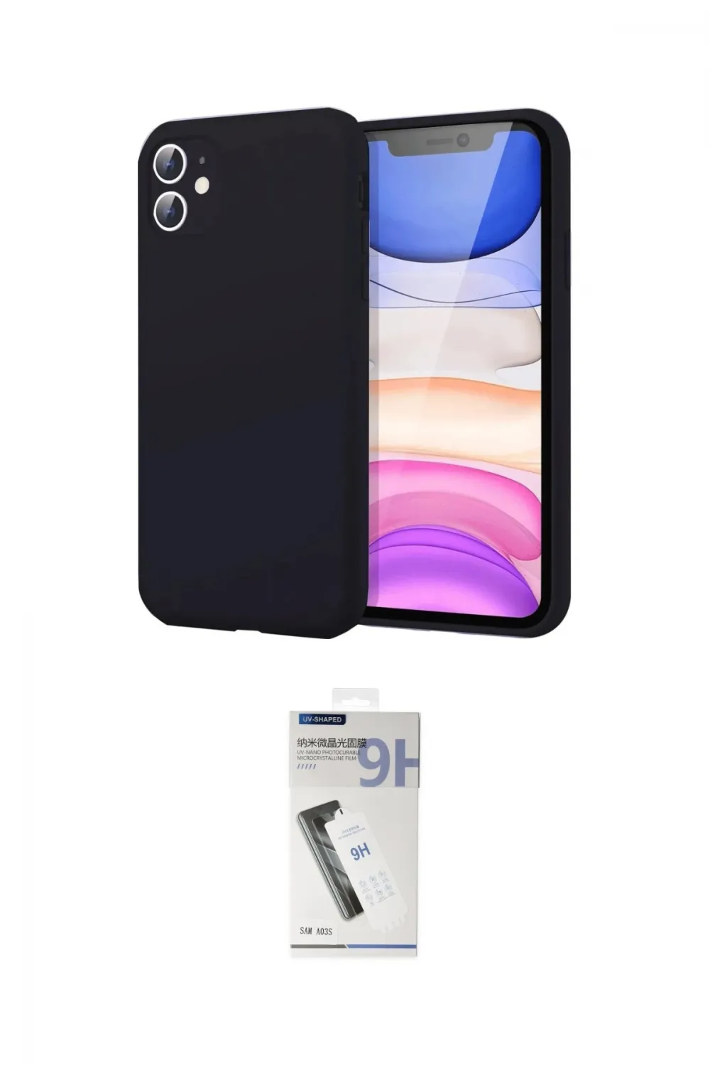 ieg™ iPhone 11 Kılıf Kozmos Yansıma Özel Seri - Şeffaf Uv Polymer Nano Ekran Koruyucu