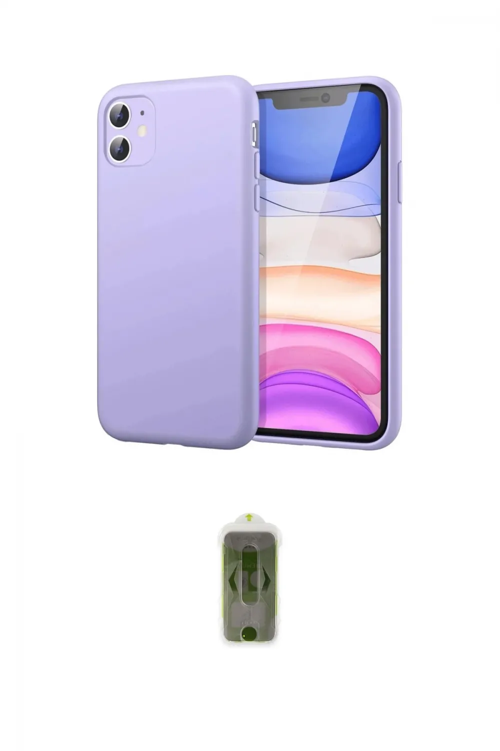 ieg™ iPhone 11 Kılıf Kozmos Yansıma Özel Seri - Siyah Joko Magic 5D Hayalet Cam