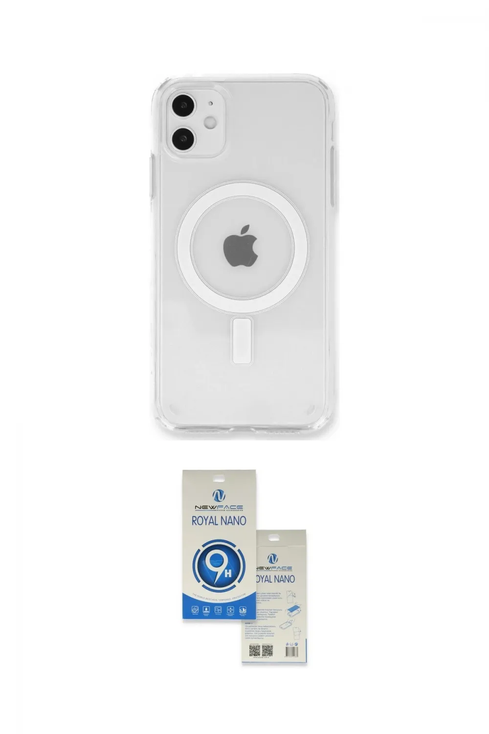 ieg™ iPhone 11 Kılıf Kutup Klasik Serisi - Şeffaf Royal Nano Ekran Koruyucu