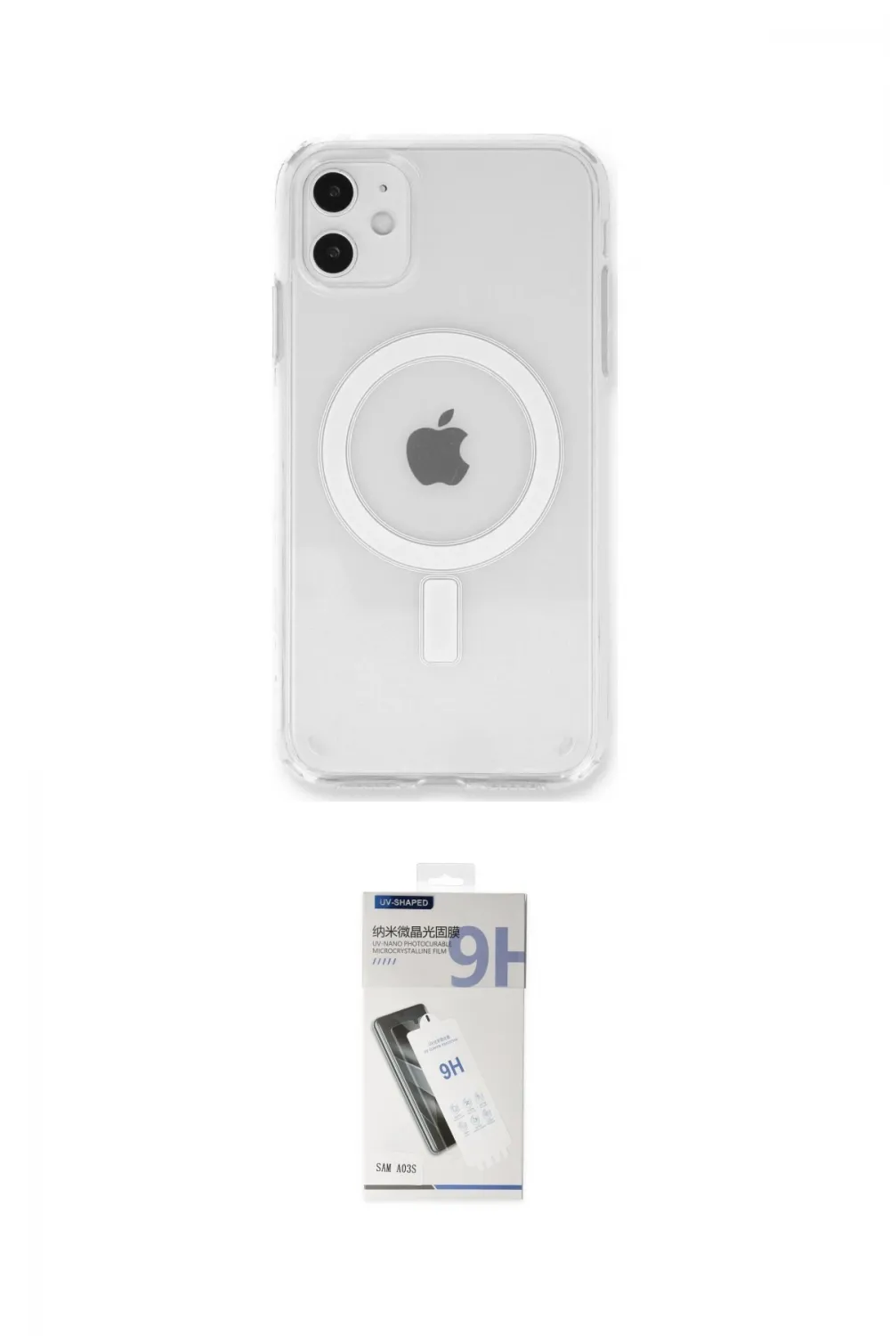 ieg™ iPhone 11 Kılıf Kutup Klasik Serisi - Şeffaf Uv Polymer Nano Ekran Koruyucu