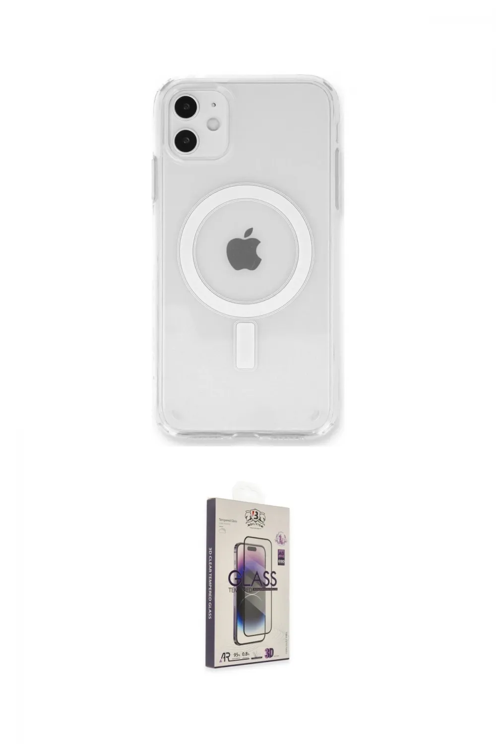 ieg™ iPhone 11 Kılıf Kutup Klasik Serisi - Siyah Bilvis 3D Cam Ekran Koruyucu